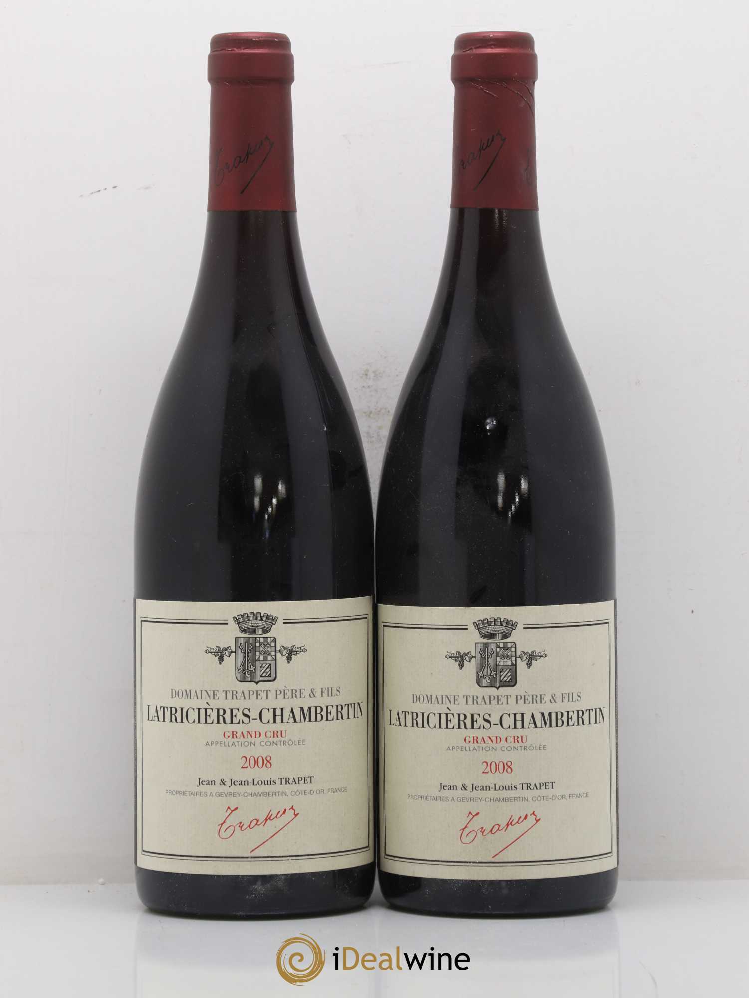 Latricières-Chambertin Grand Cru Domaine Trapet 2008 - Lot de 2 bouteilles - 0