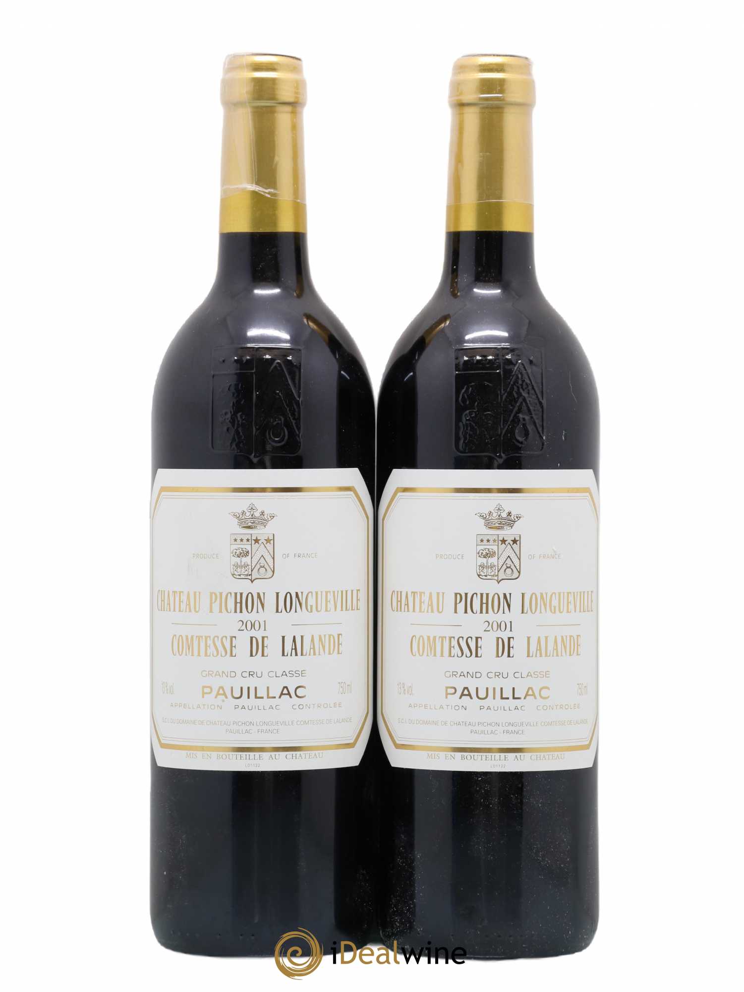 Château Pichon Longueville Comtesse de Lalande 2ème Grand Cru Classé 2001 - Lot de 2 bouteilles - 0