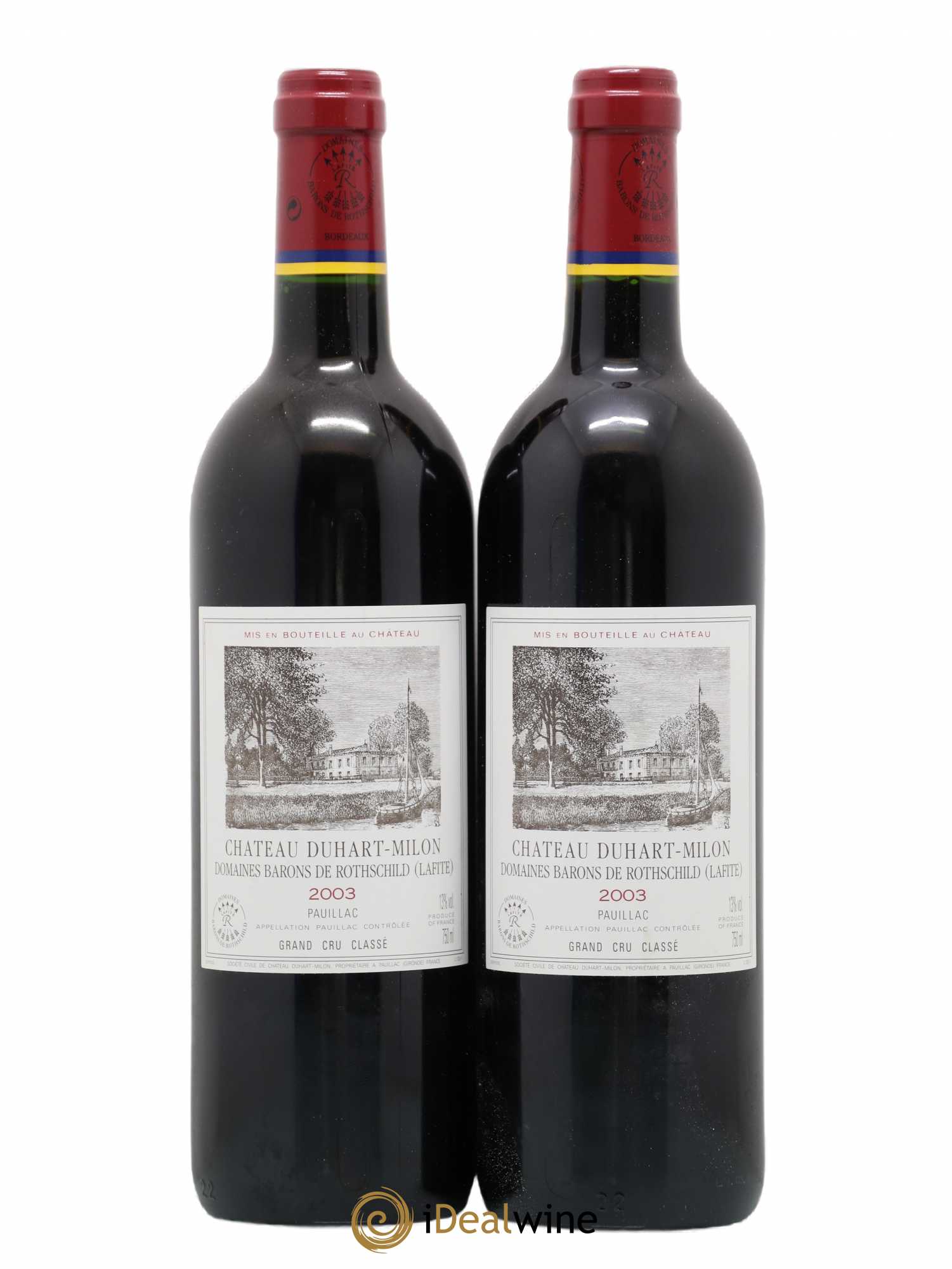 Château Duhart-Milon 4ème Grand Cru Classé 2003 - Lot de 2 bouteilles - 0