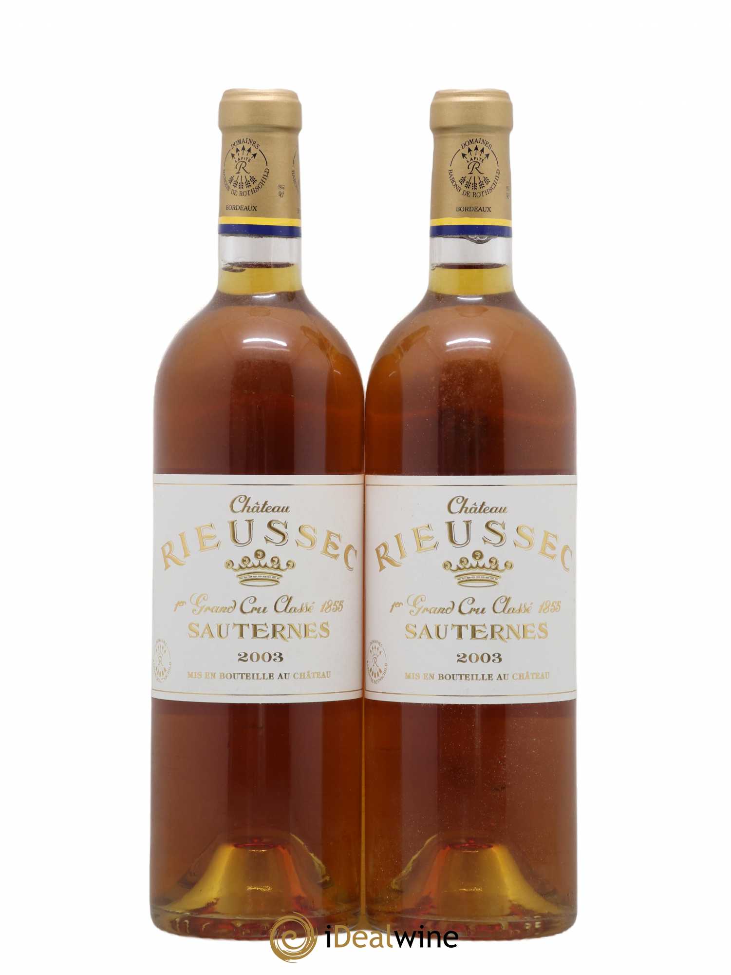 Château Rieussec 1er Grand Cru Classé 2003 - Lotto di 2 bottiglie - 0