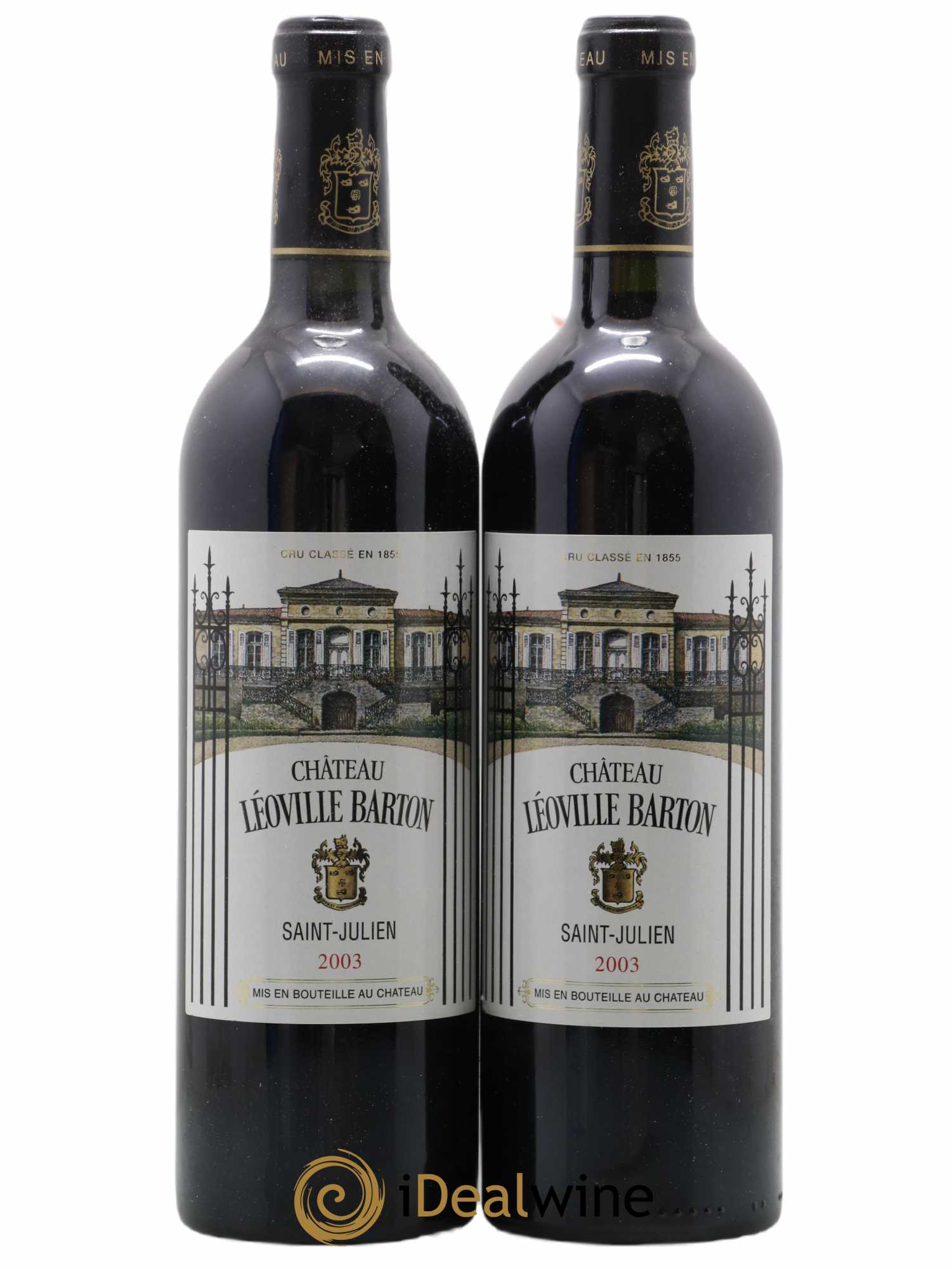 Château Léoville Barton 2ème Grand Cru Classé 2003 - Lot de 2 bouteilles - 0