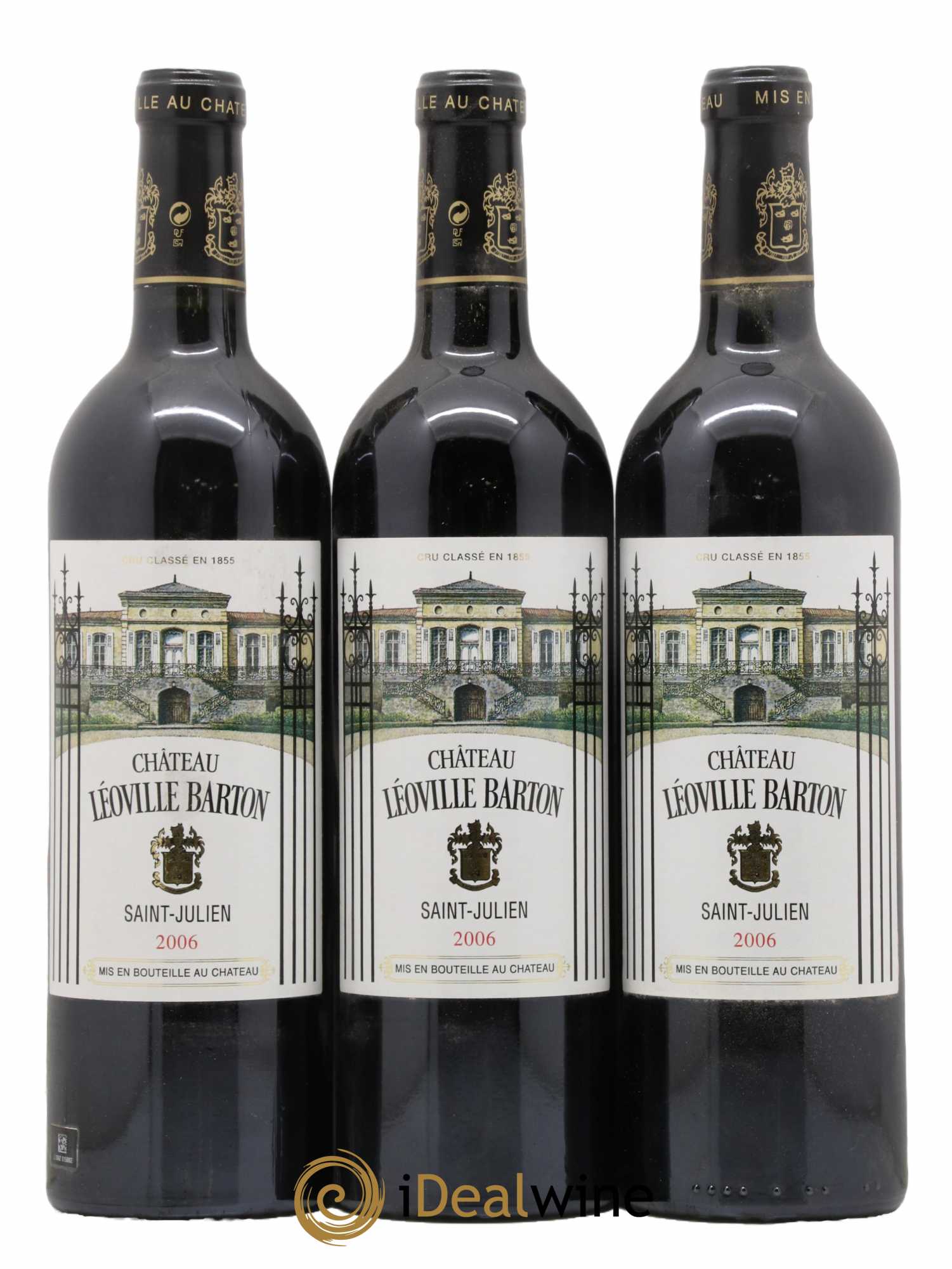 Château Léoville Barton 2ème Grand Cru Classé 2006 - Lot de 3 bouteilles - 0