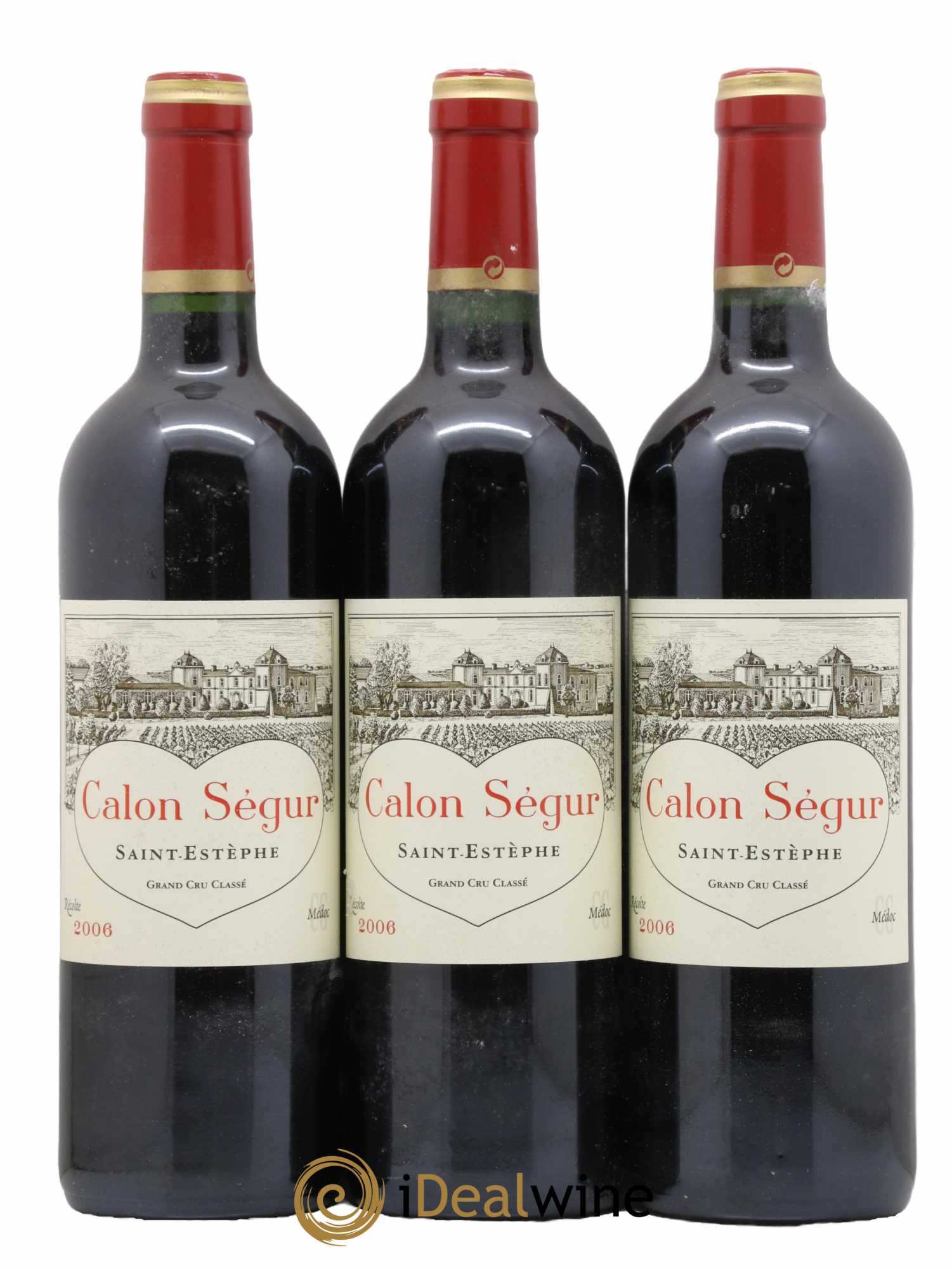 Château Calon Ségur 3ème Grand Cru Classé 2006 - Lot de 3 bouteilles - 0