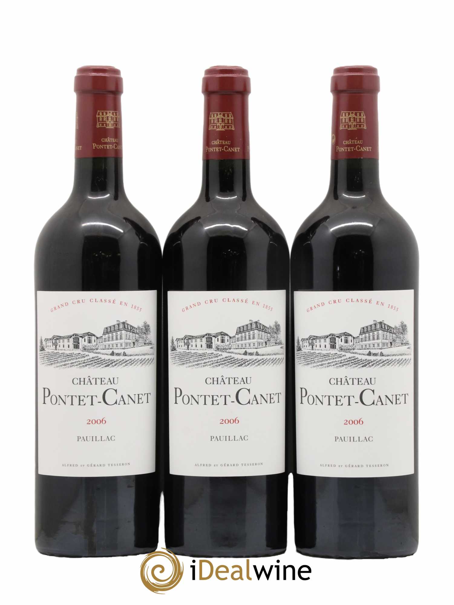Château Pontet Canet 5ème Grand Cru Classé 2006 - Lot de 6 bouteilles - 1