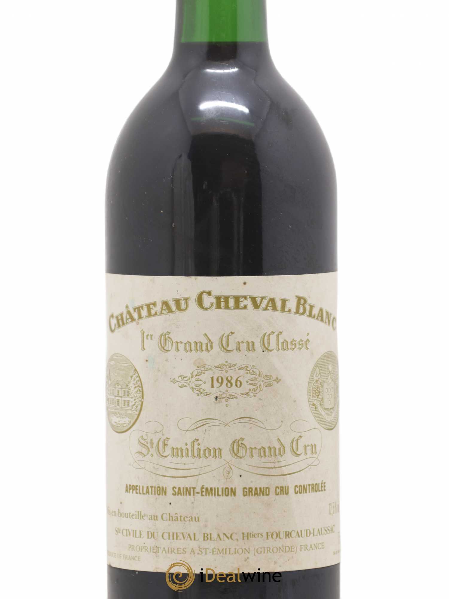 Château Cheval Blanc 1er Grand Cru Classé A 1986 - Lot de 1 bouteille - 1