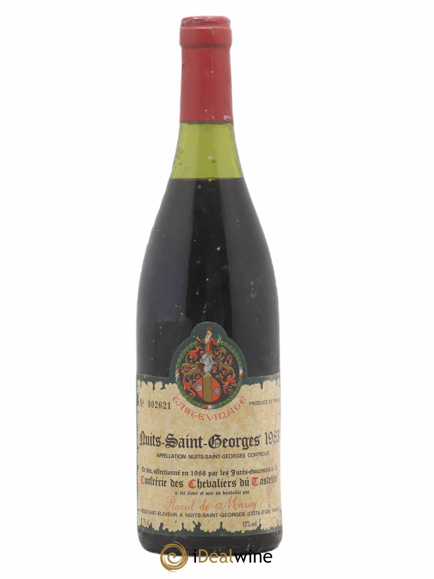 Nuits-Saint-Georges Tastevinage Domaine Raoul De Mazoy 1983 - Posten von 1 Flasche - 0