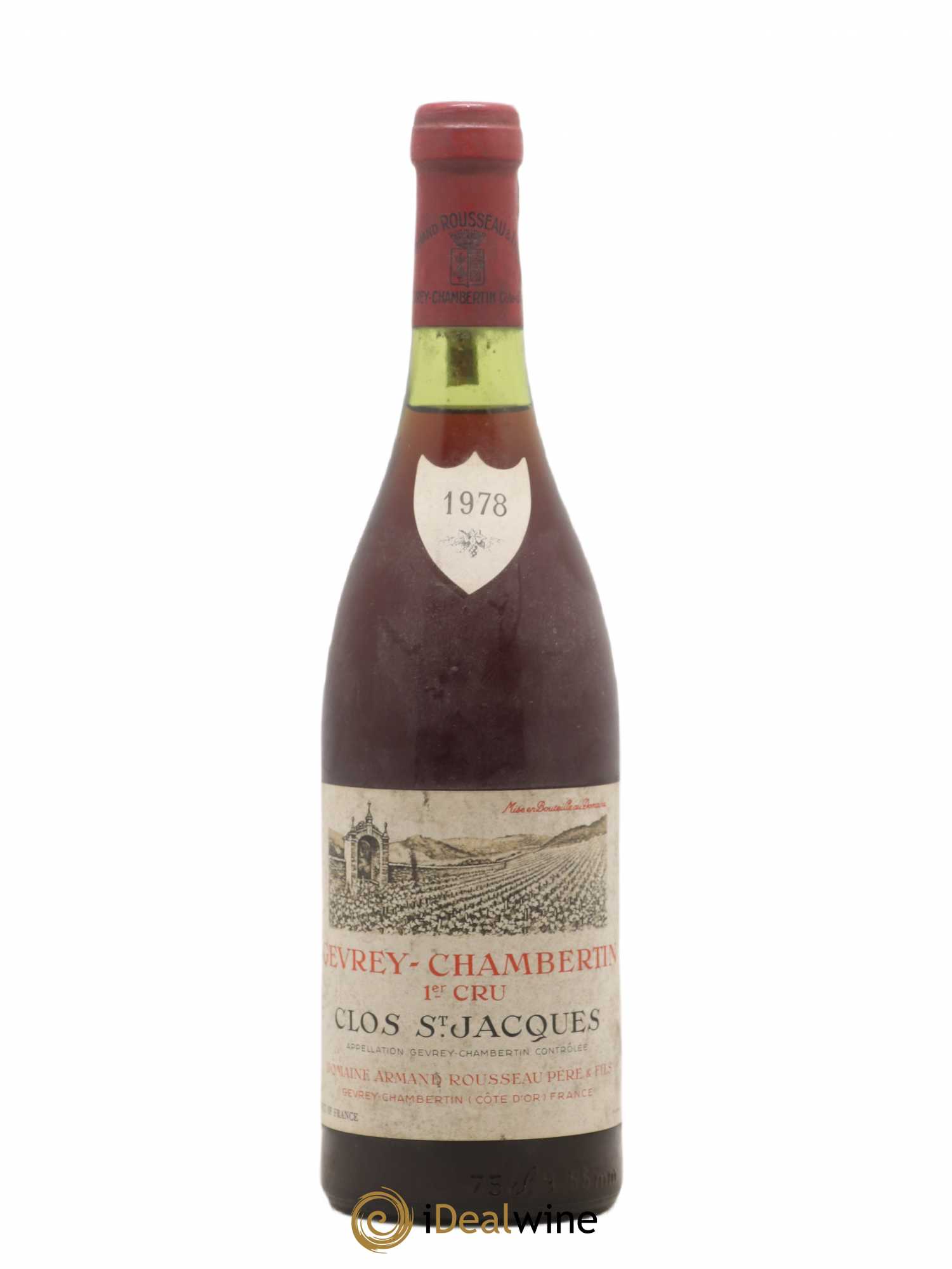 Gevrey-Chambertin 1er Cru Clos Saint-Jacques Armand Rousseau (Domaine) 1978 - Lot de 1 bouteille - 0