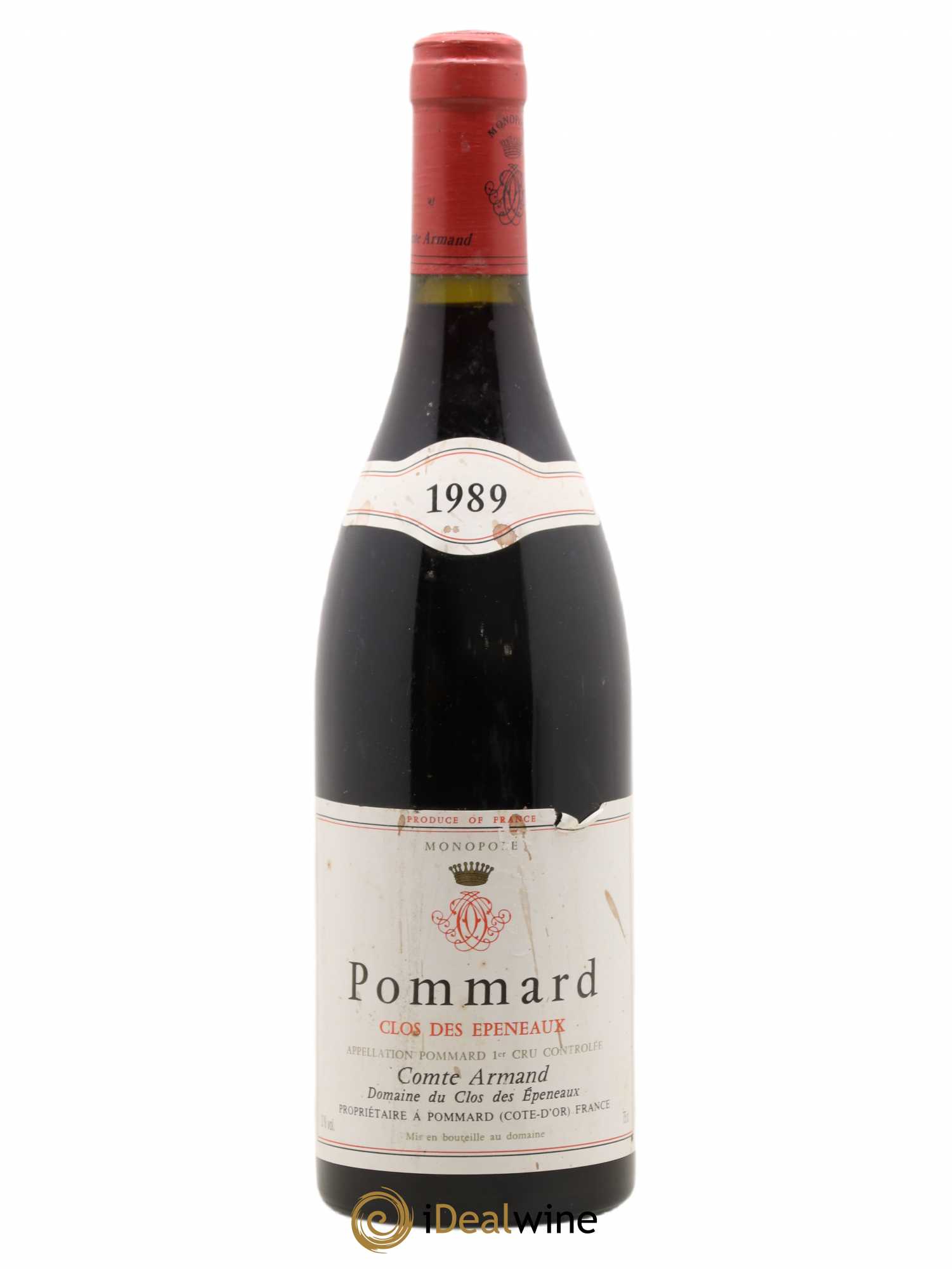 Pommard 1er Cru Clos des Epeneaux Comte Armand 1989 - Lot de 1 bouteille - 0