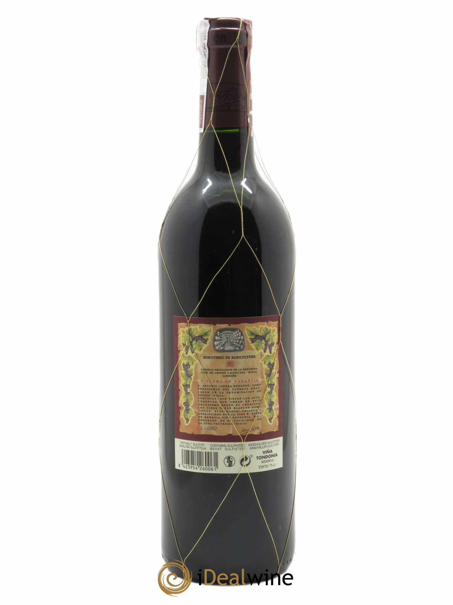 Rioja DOCA Reserva Vina Tondonia R. Lopez de Heredia 2010 - Lot of 1 bottle - 1