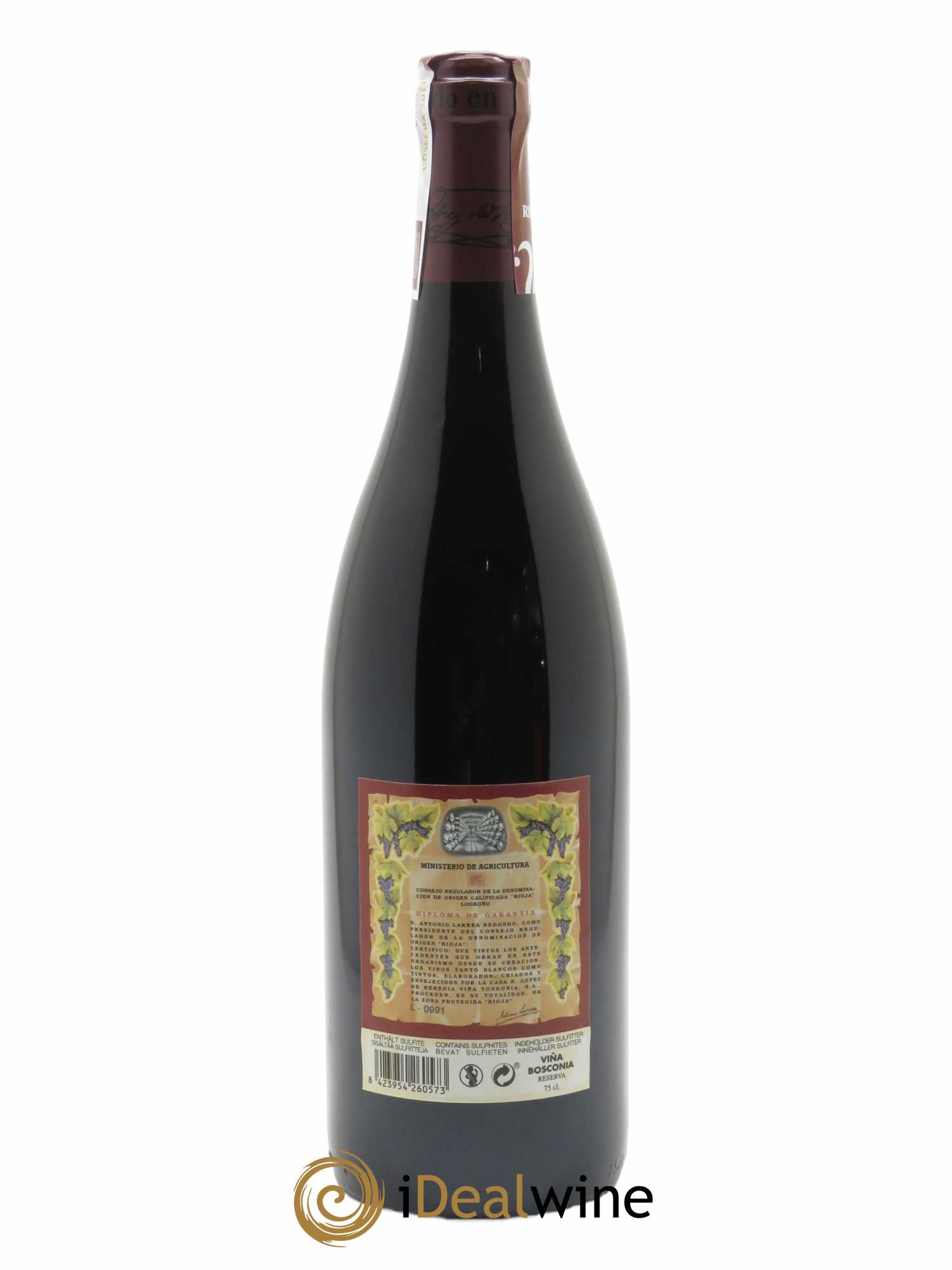 Rioja Viña Bosconia Reserva Vina Tondonia R. Lopez de Heredia  2011 - Lot of 1 bottle - 1