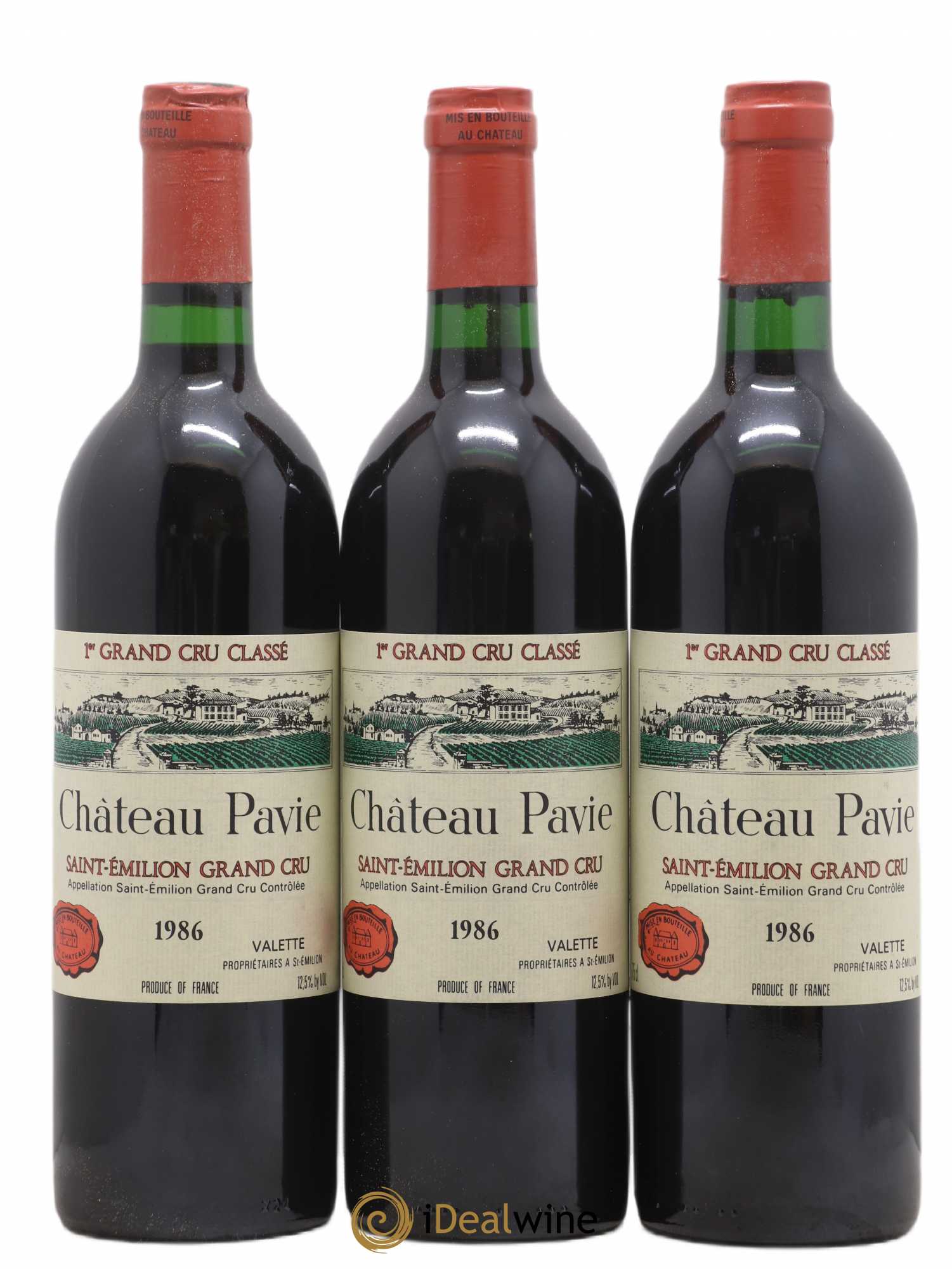 Château Pavie 1er Grand Cru Classé A 1986 - Lot de 6 bouteilles - 1