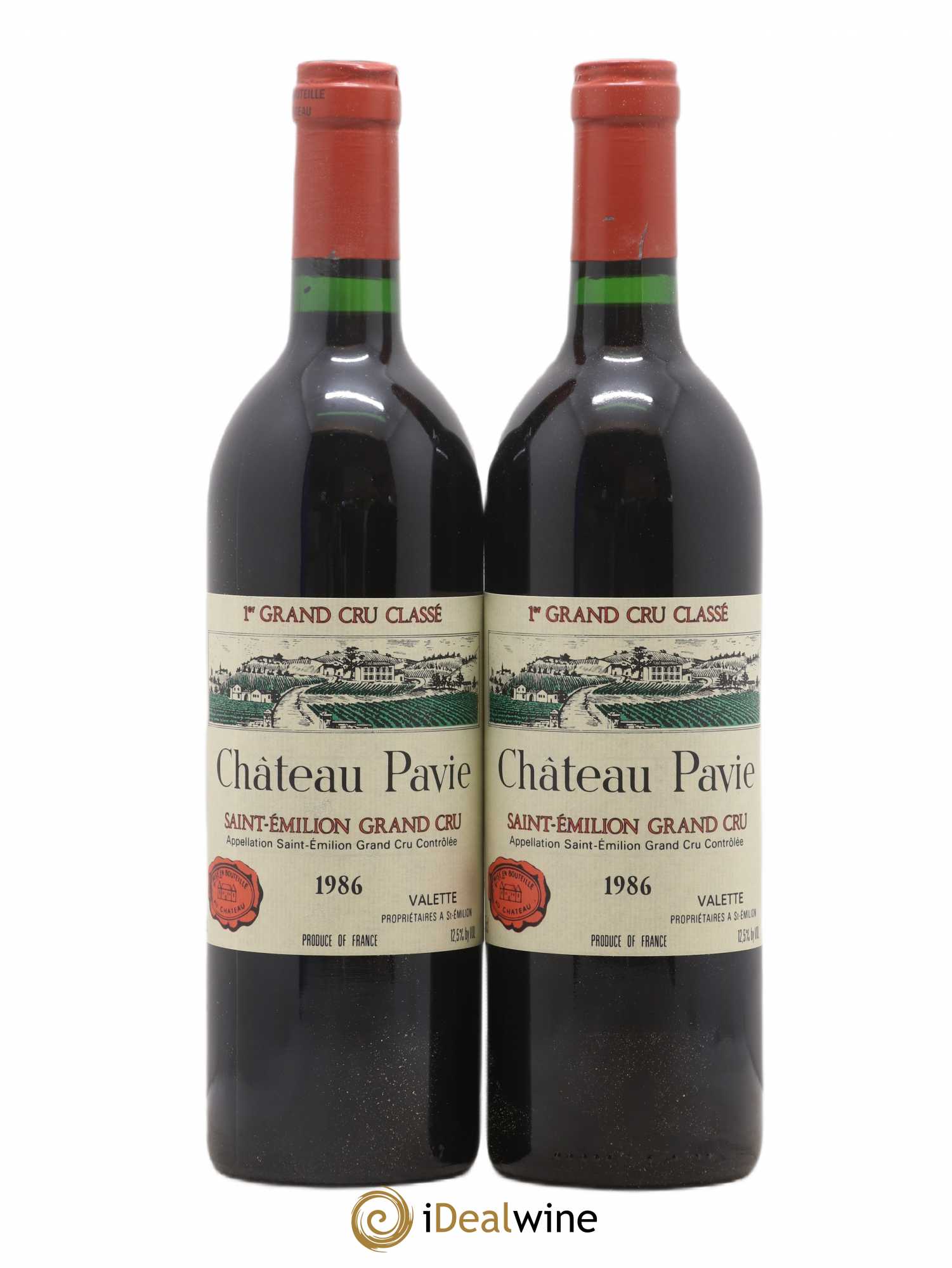 Château Pavie 1er Grand Cru Classé A 1986 - Lot de 2 bouteilles - 0