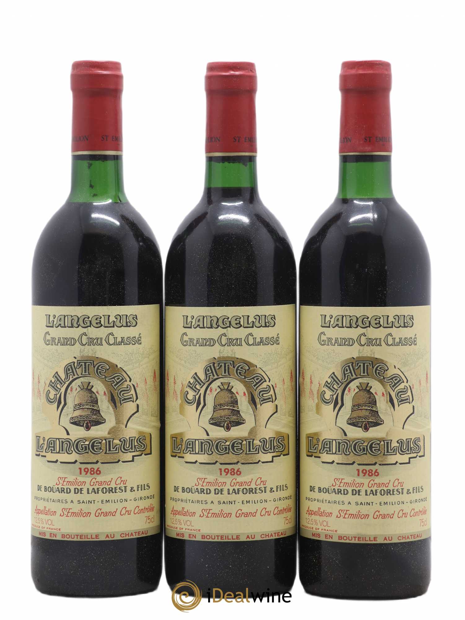 Château Angélus 1er Grand Cru Classé A 1986 - Lot de 6 bouteilles - 1