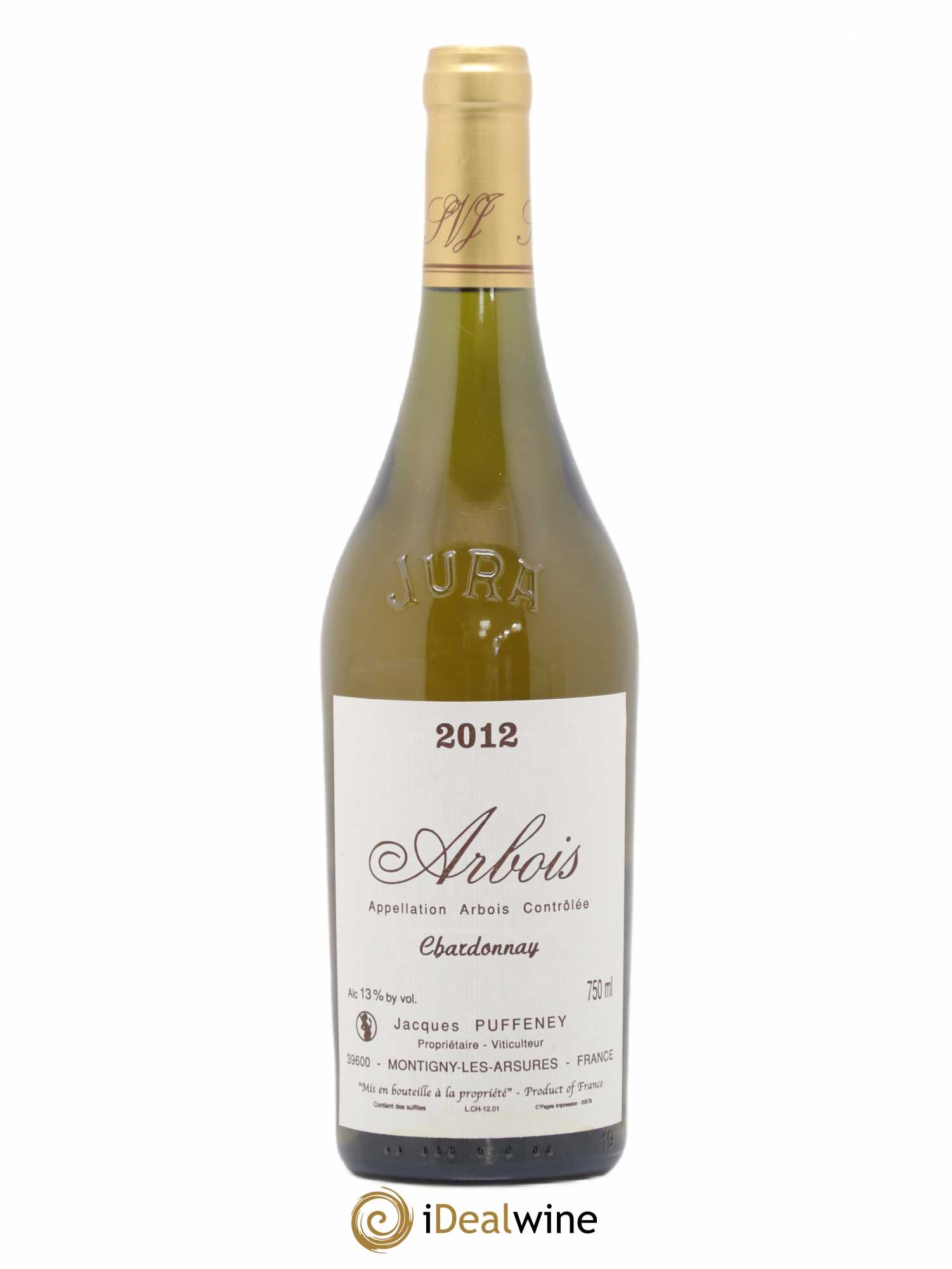 Arbois Chardonnay Jacques Puffeney 2012 - Lot de 1 bouteille - 0