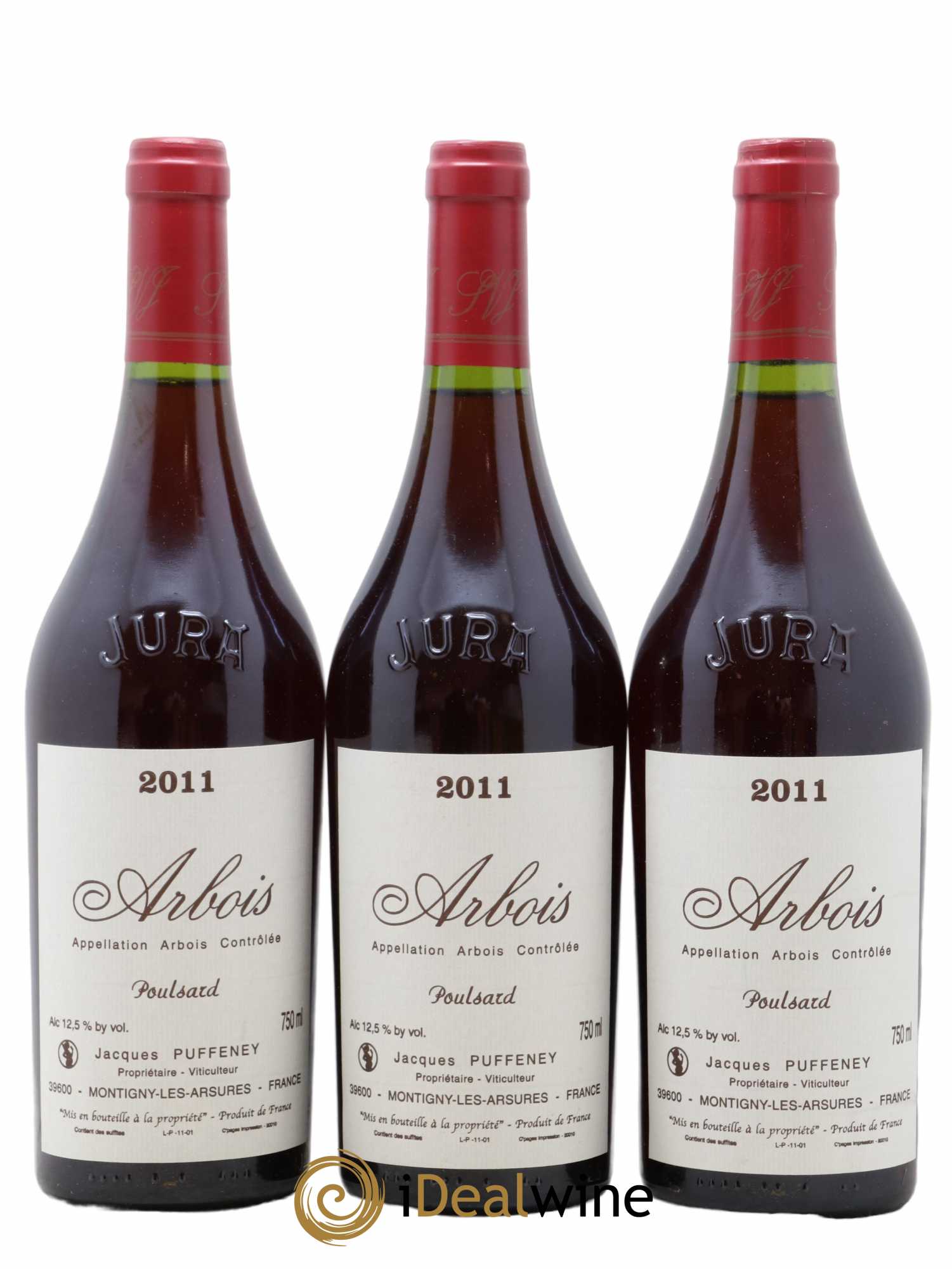Arbois Poulsard Jacques Puffeney 2011 - Lot de 3 bouteilles - 0