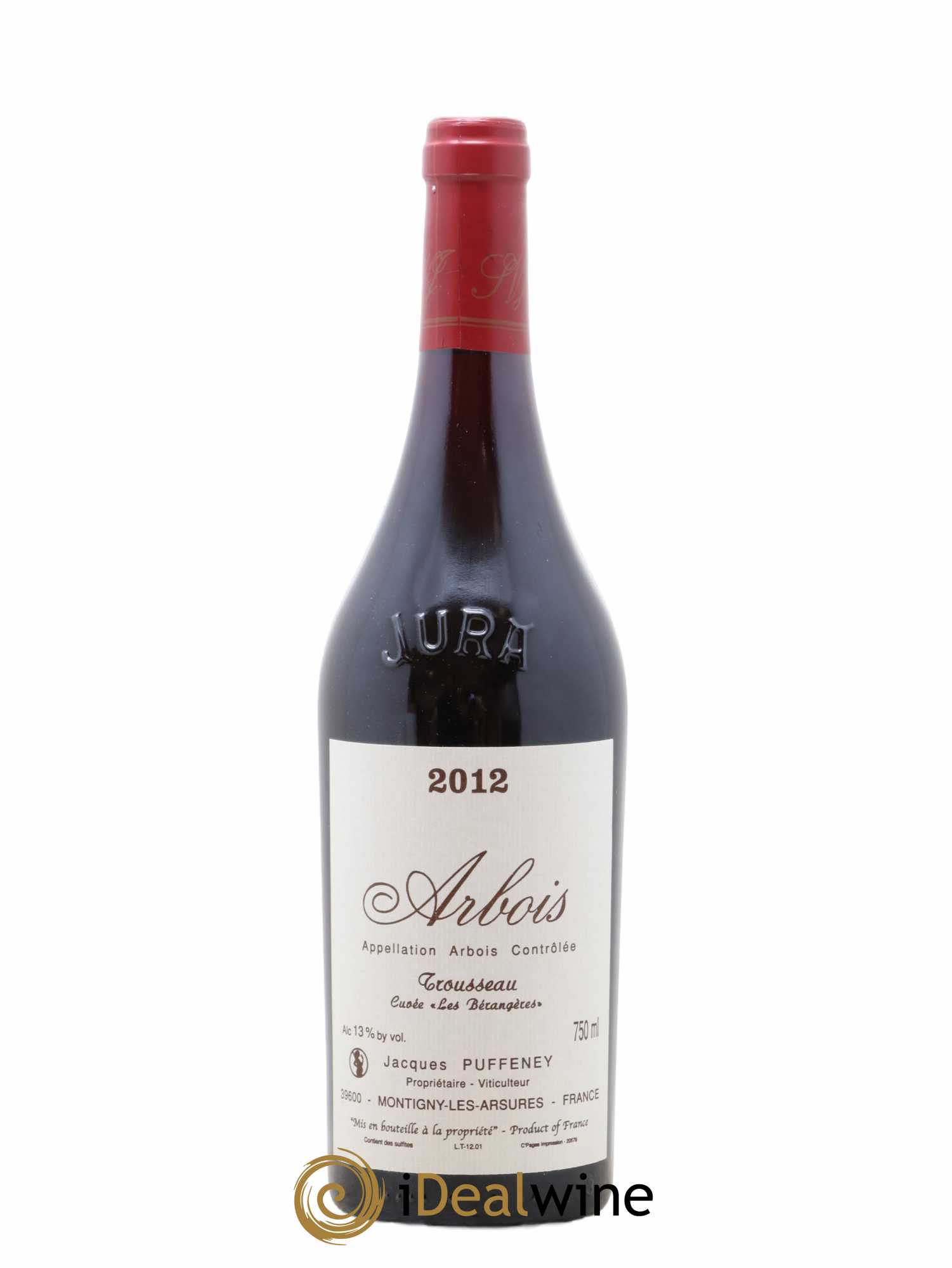 Arbois Trousseau Cuvée Les Bérangères Jacques Puffeney 2012 - Lot de 1 bouteille - 0