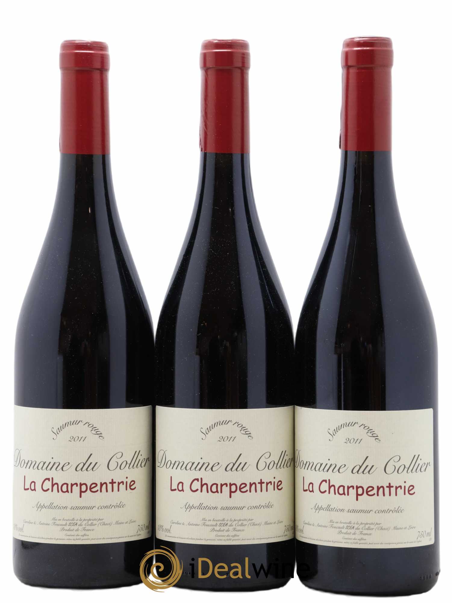 Saumur La Charpentrie Domaine du Collier 2011 - Lot de 3 bouteilles - 0