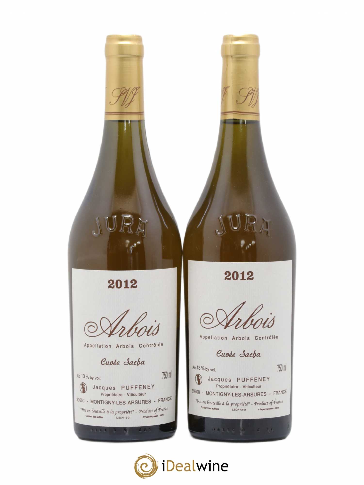 Arbois Cuvée Sacha Jacques Puffeney 2012 - Lot de 2 bouteilles - 0