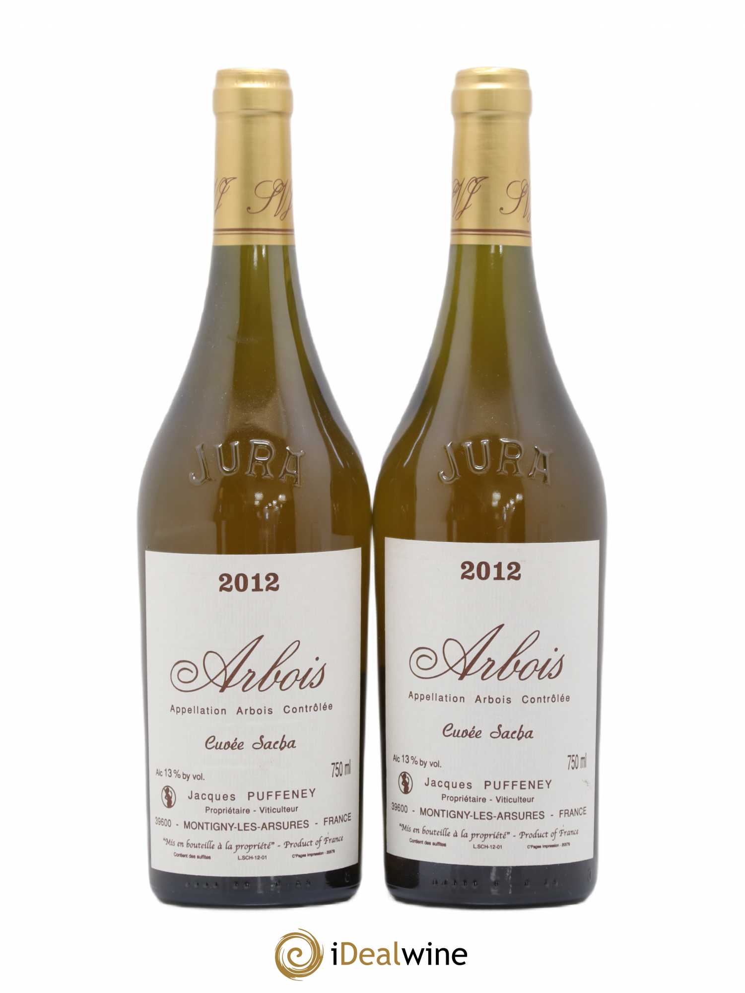 Arbois Cuvée Sacha Jacques Puffeney 2012 - Lot de 2 bouteilles - 0