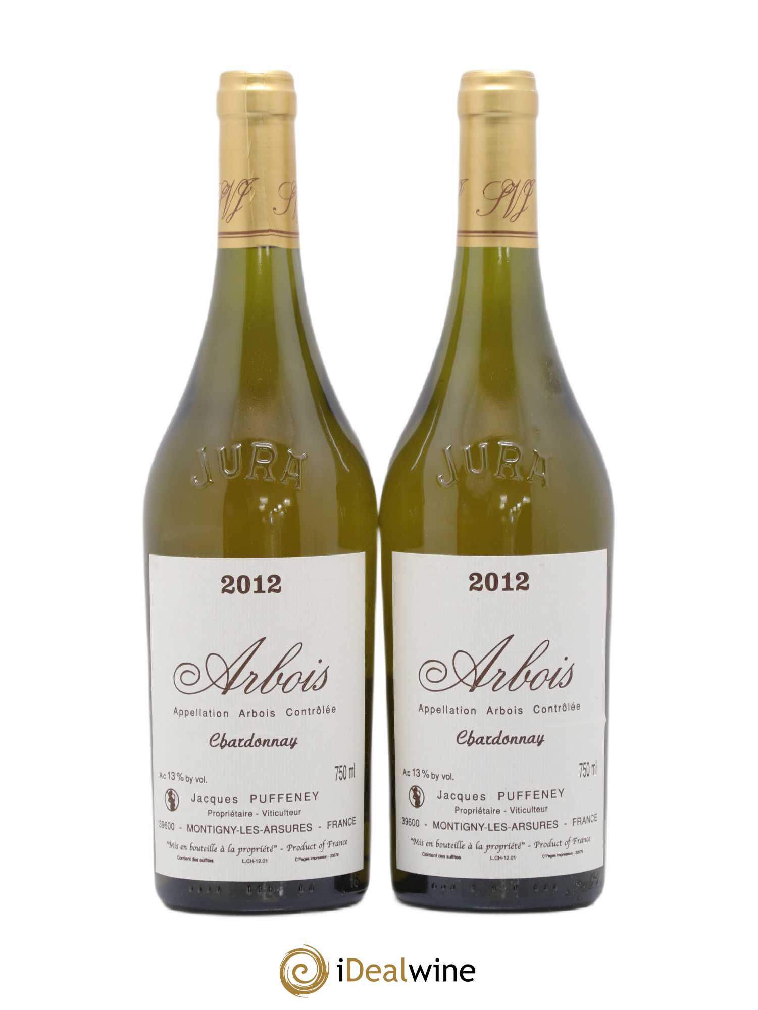 Arbois Chardonnay Jacques Puffeney 2012 - Lot de 2 bouteilles - 0