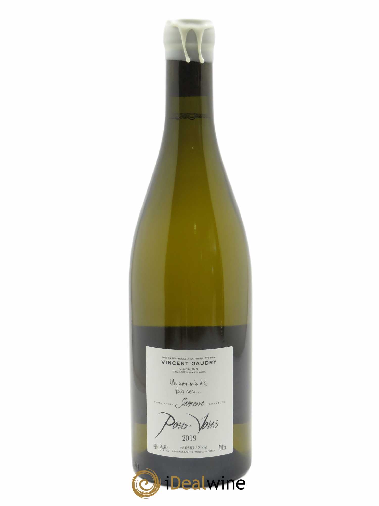 Sancerre Pour Vous Vincent Gaudry 2019 - Lot of 1 bottle - 1