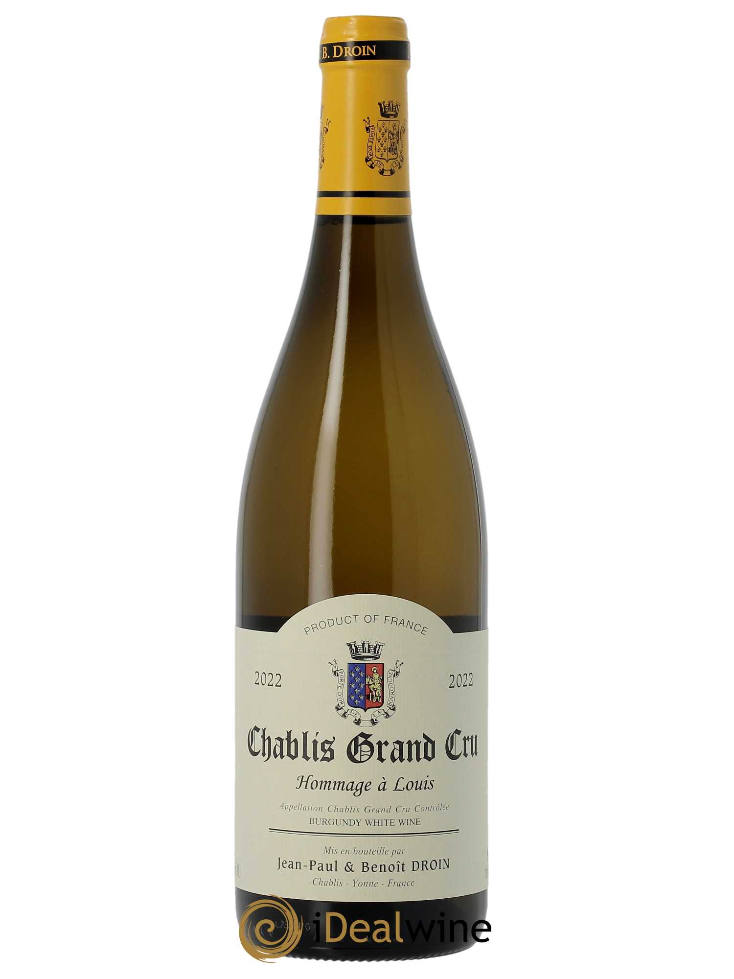 Chablis Grand Cru Hommage à Louis Jean-Paul & Benoît Droin (Domaine)  2022 - Lot of 1 bottle - 0