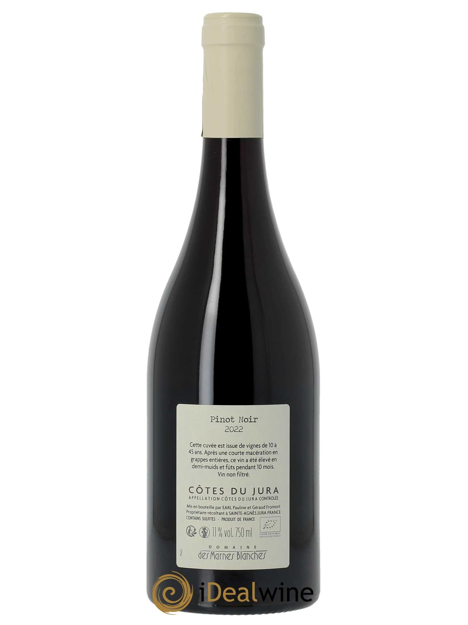 Côtes du Jura Pinot Noir Marnes Blanches (Domaine des) 2022 - Lot de 1 bouteille - 1