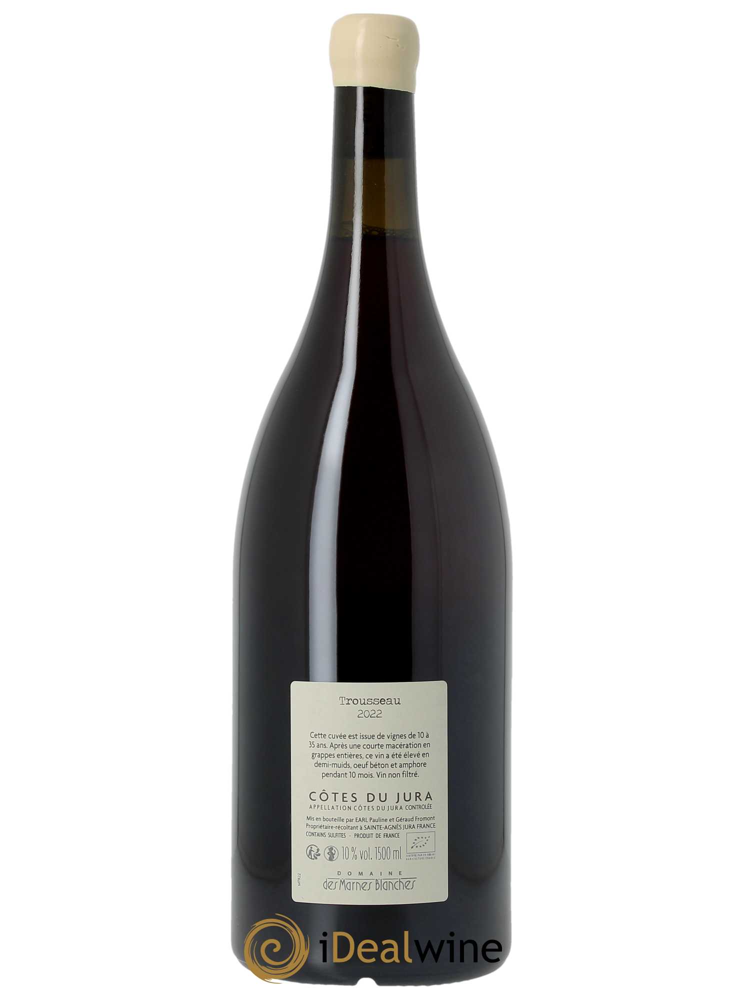 Côtes du Jura Trousseau Marnes Blanches (Domaine des) 2022 - Lot of 1 magnum - 1