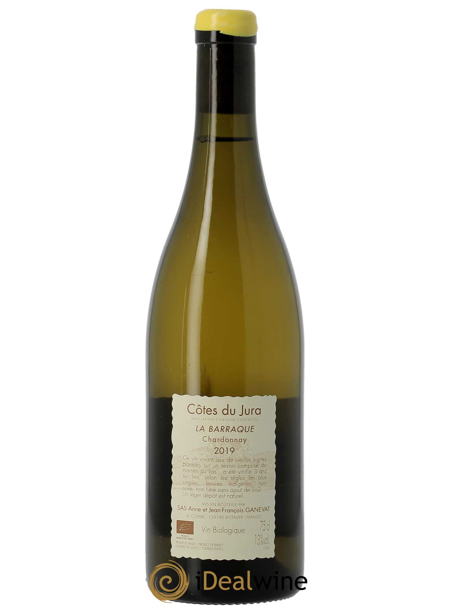 Côtes du Jura La Barraque Chardonnay Anne et Jean François Ganevat 2019 - Lot de 1 bouteille - 1