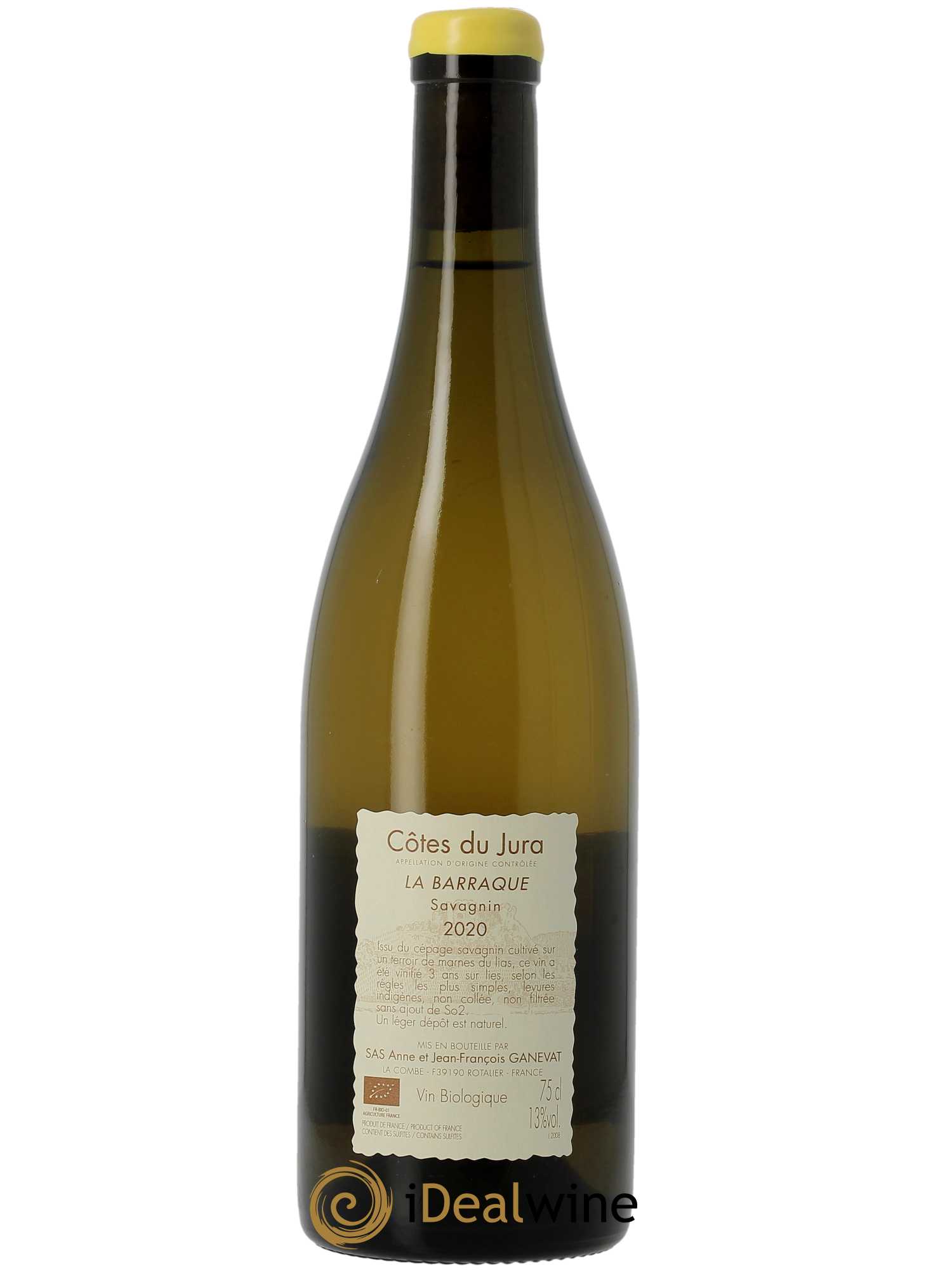 Côtes du Jura La Barraque Savagnin Anne et Jean François Ganevat 2020 - Lot de 1 bouteille - 1