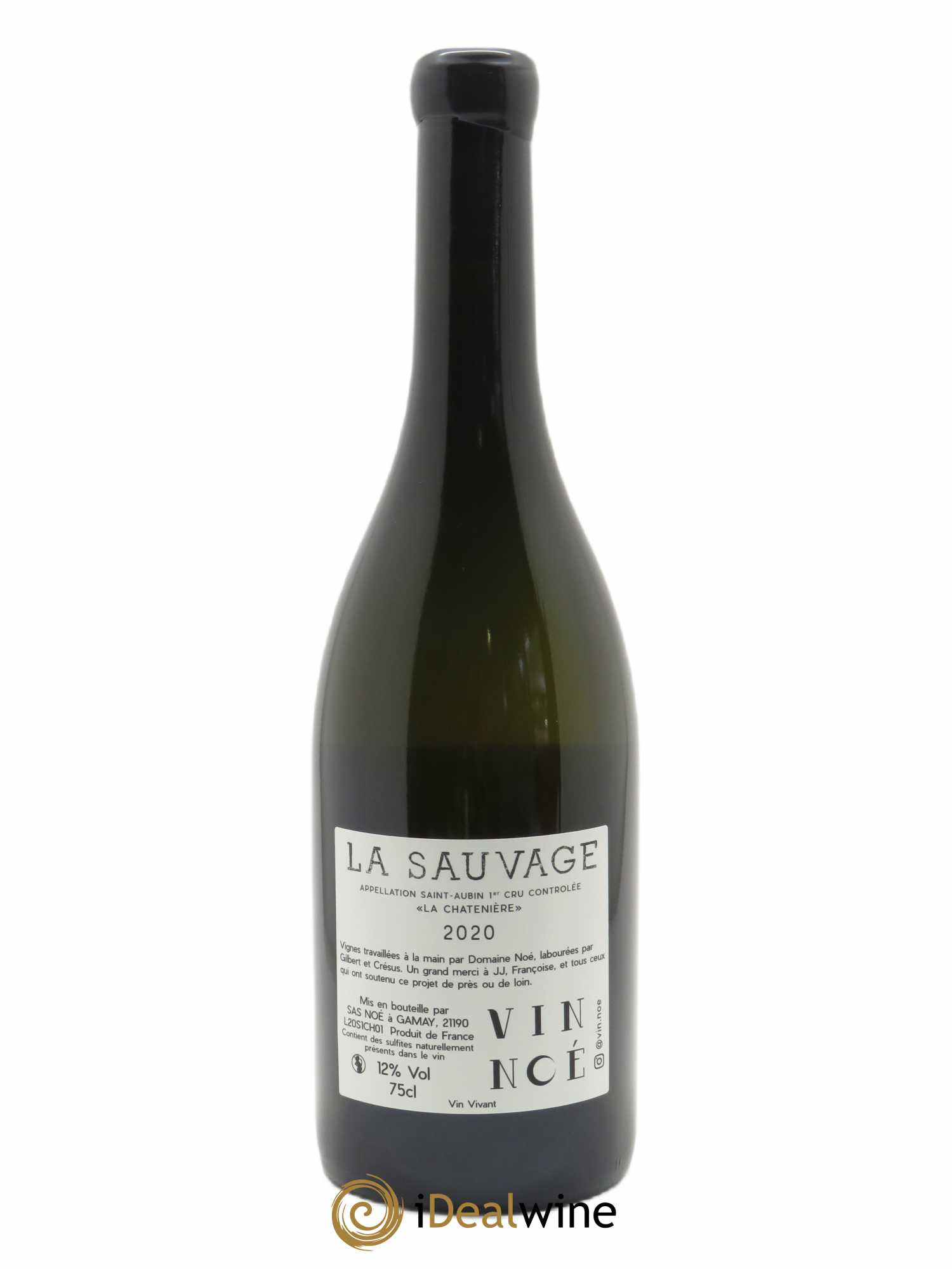 Saint-Aubin 1er Cru La Chatenière La Sauvage Vin Noé  2020 - Lot de 1 bouteille - 1