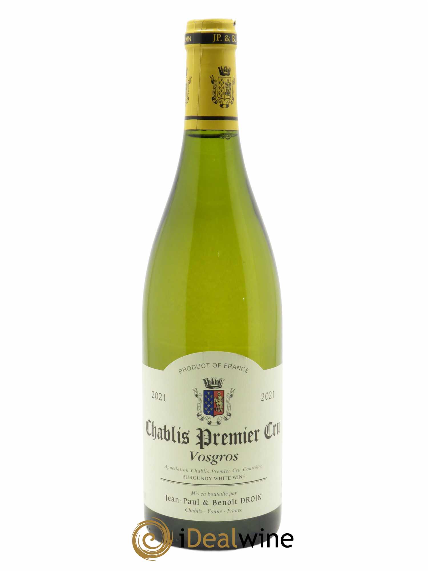 Chablis 1er Cru Vosgros Jean-Paul & Benoît Droin (Domaine) 2021 - Lot de 1 bouteille - 0