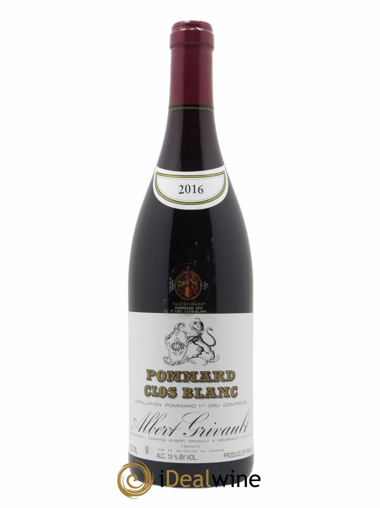 Pommard 1er Cru Clos Blanc Albert Grivault 2016 - Lot de 1 bouteille - 0