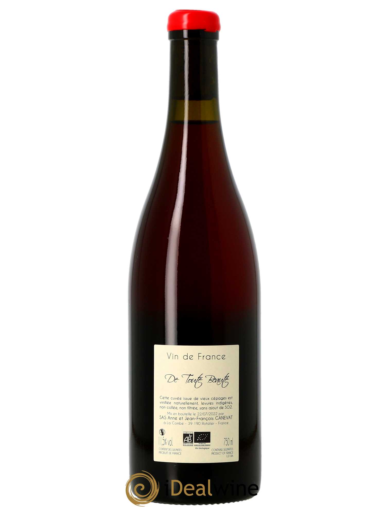 Vin de France De Toute Beauté Ganevat (Domaine) 2021 - Lot de 1 bouteille - 1