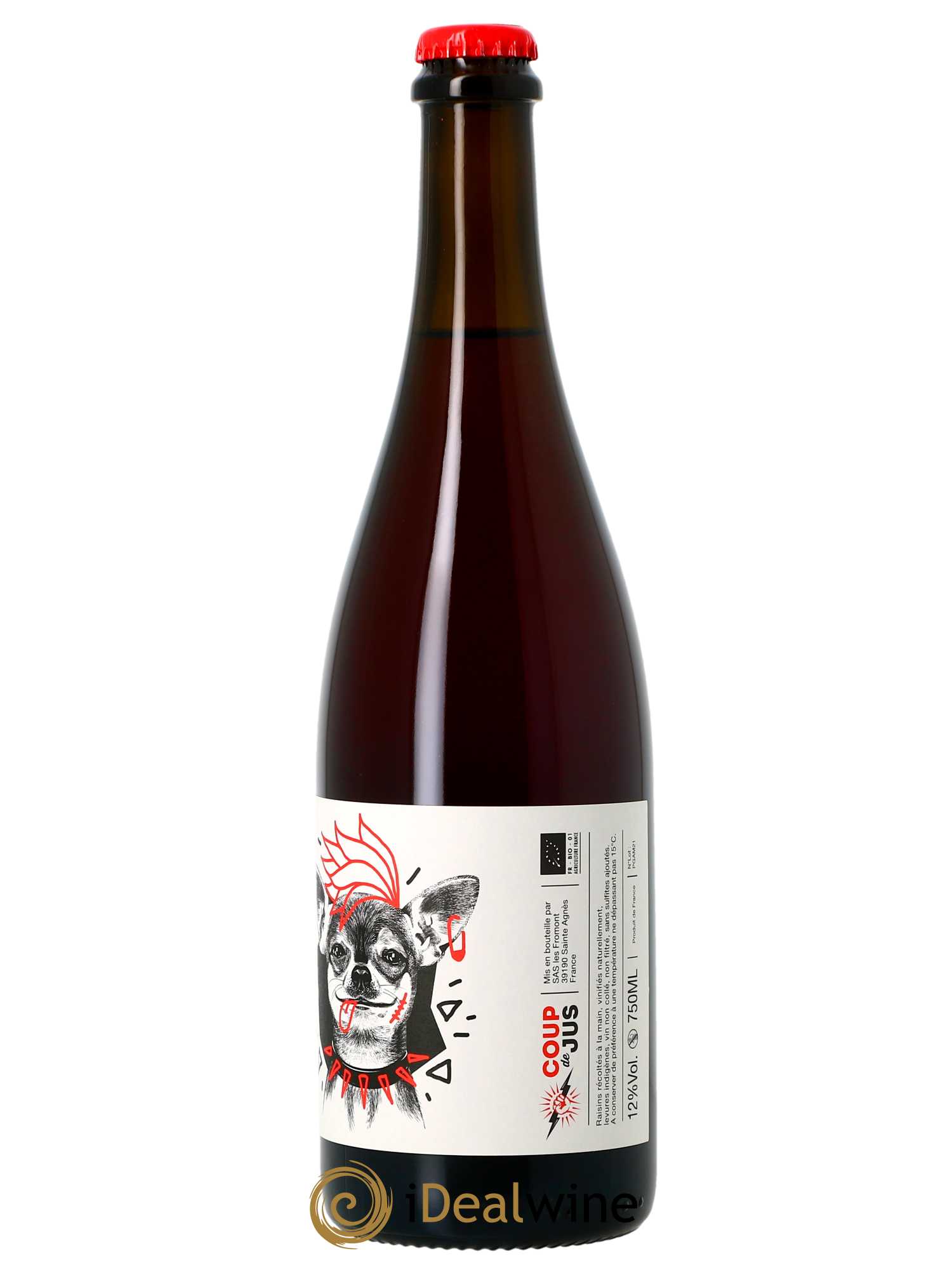 Vin de France Coup de jus PitBulle Marnes Blanches (Domaine des) 2021 - Lot de 1 bouteille - 1