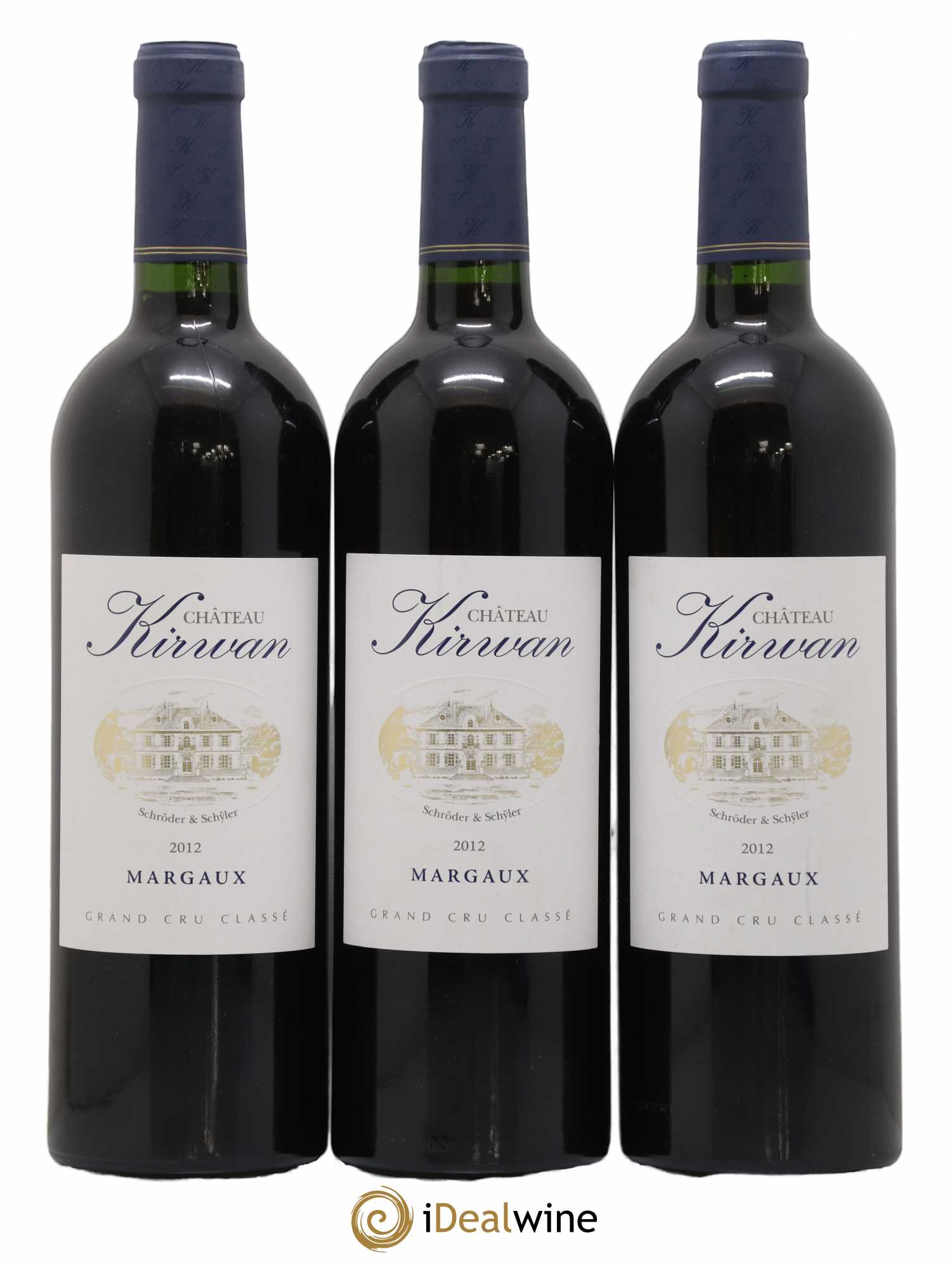 Château Kirwan 3ème Grand Cru Classé 2012 - Lot de 3 bouteilles - 0