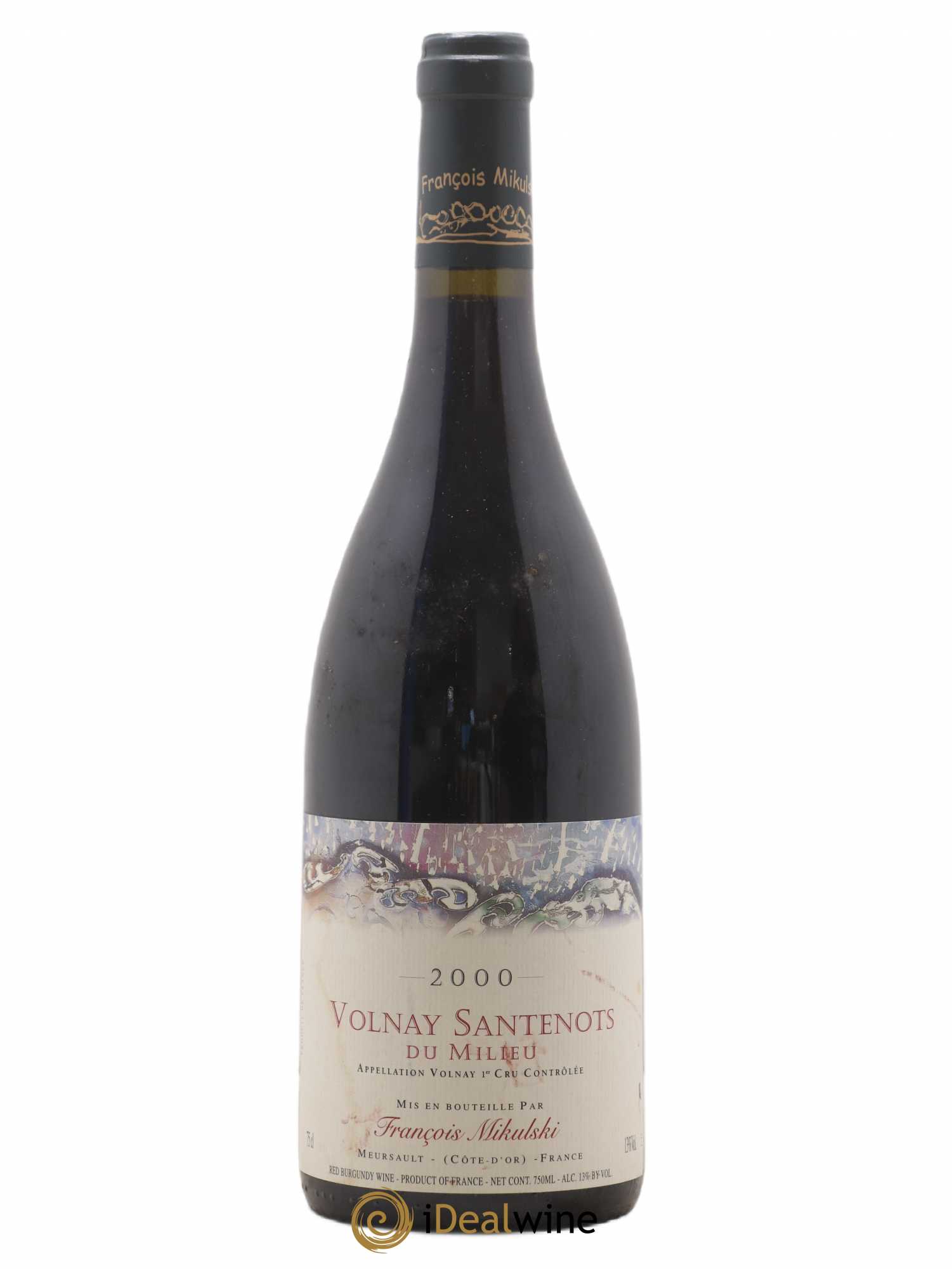 Volnay 1er Cru Santenots du Milieu François Mikulski 2000 - Lot de 1 bouteille - 0