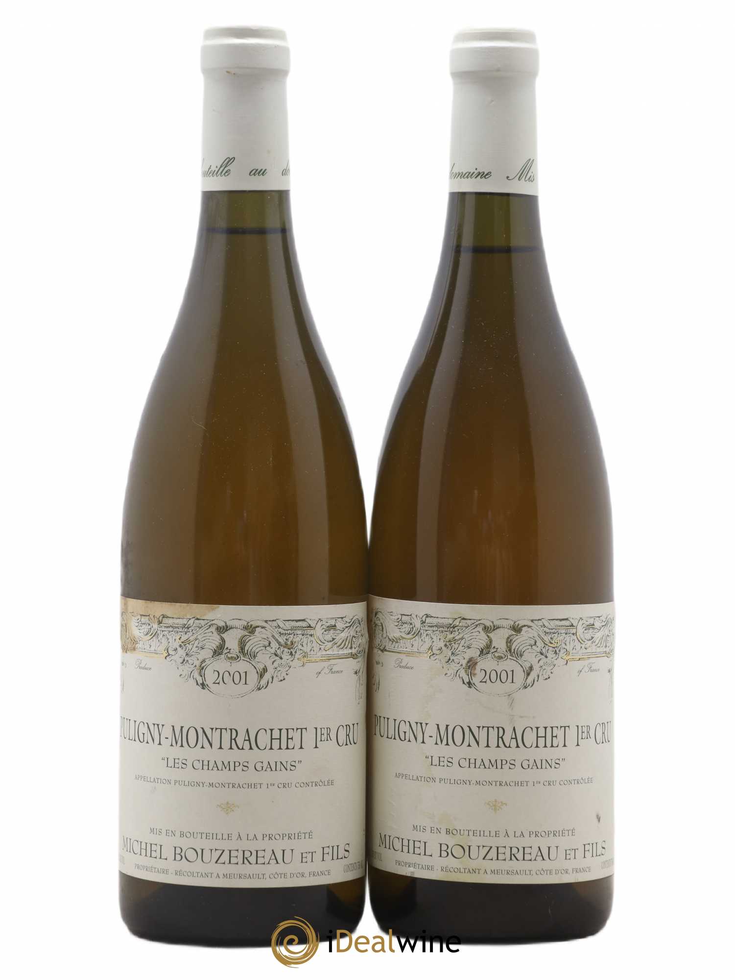 Puligny-Montrachet 1er Cru Les Champs Gains Michel Bouzereau et Fils (Domaine) 2001 - Lot de 2 bouteilles - 0