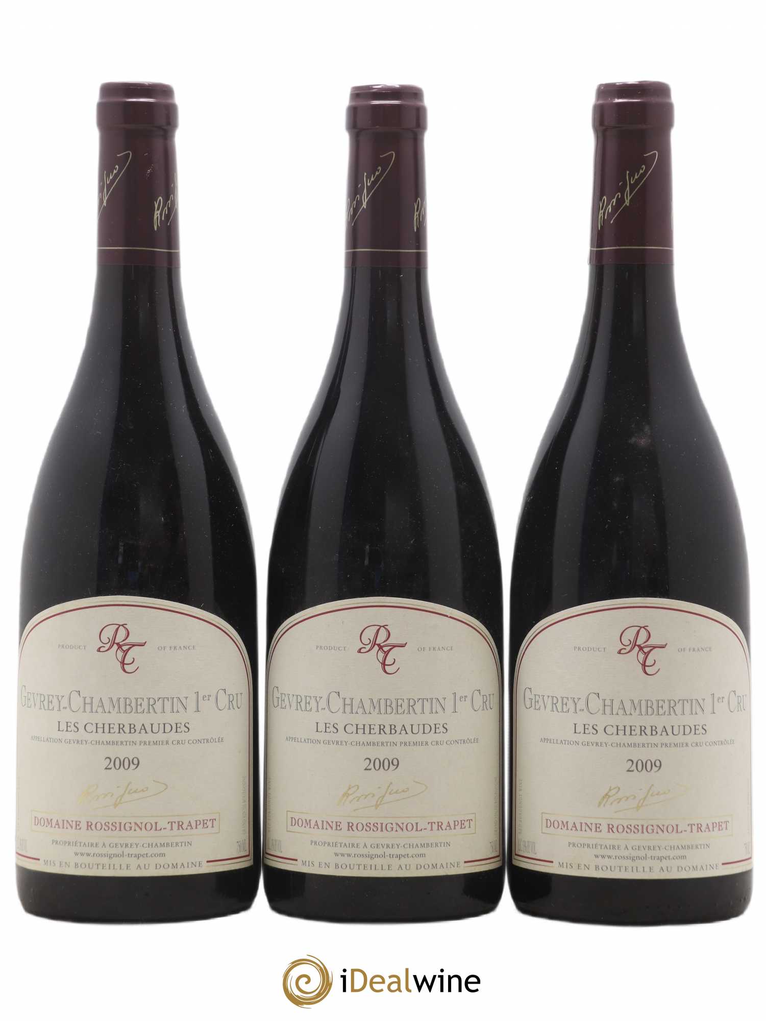 Gevrey-Chambertin 1er Cru Les Cherbaudes Rossignol-Trapet (Domaine) 2009 - Lot de 3 bouteilles - 0
