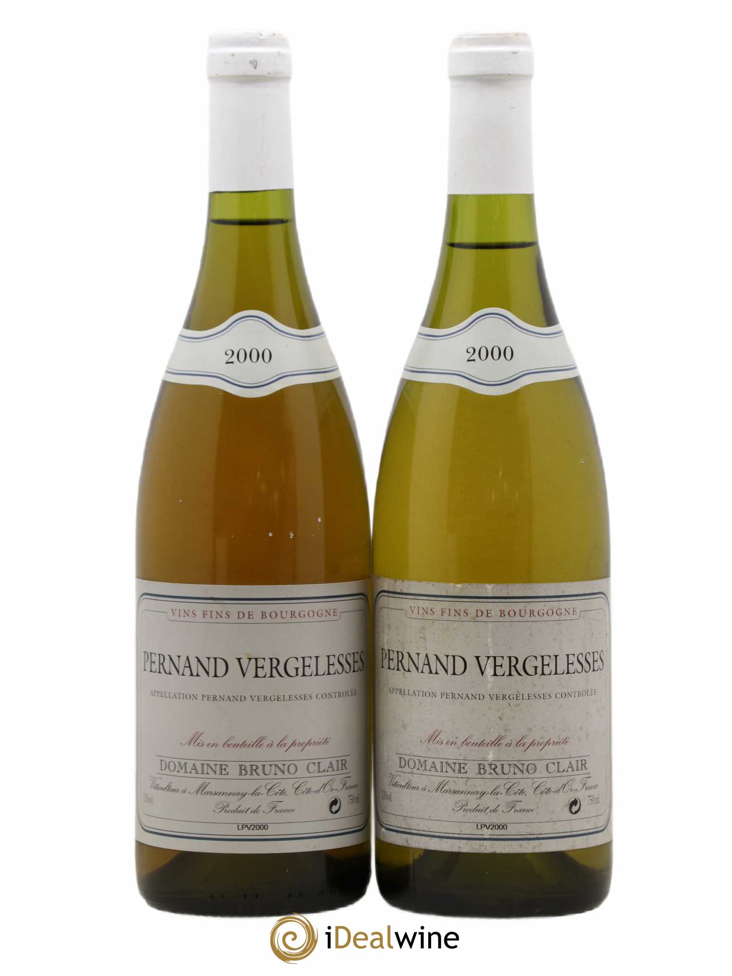 Pernand-Vergelesses Bruno Clair (Domaine) 2000 - Lot de 2 bouteilles - 0