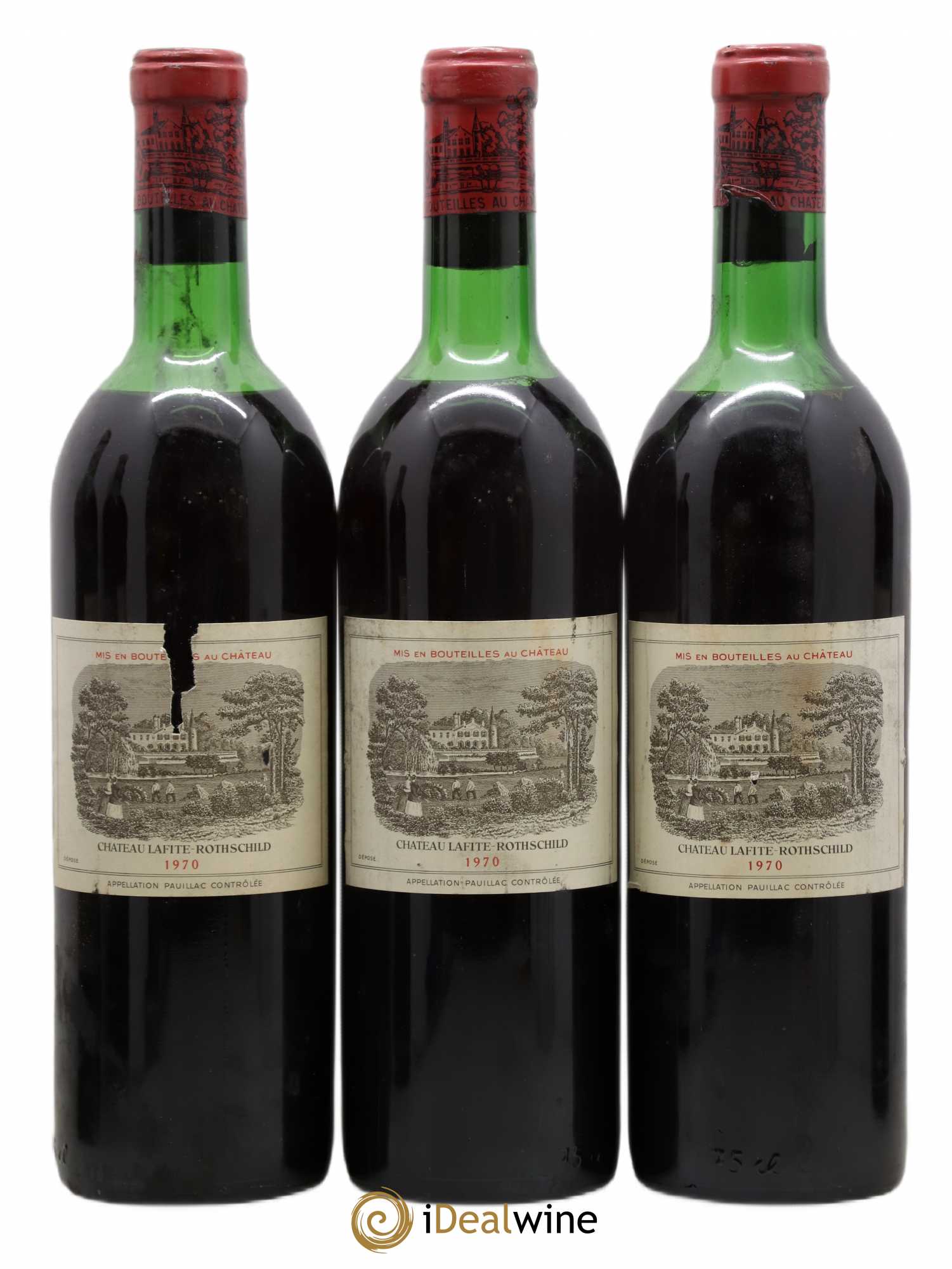 Château Lafite Rothschild 1er Grand Cru Classé 1970 - Lot de 6 bouteilles - 1