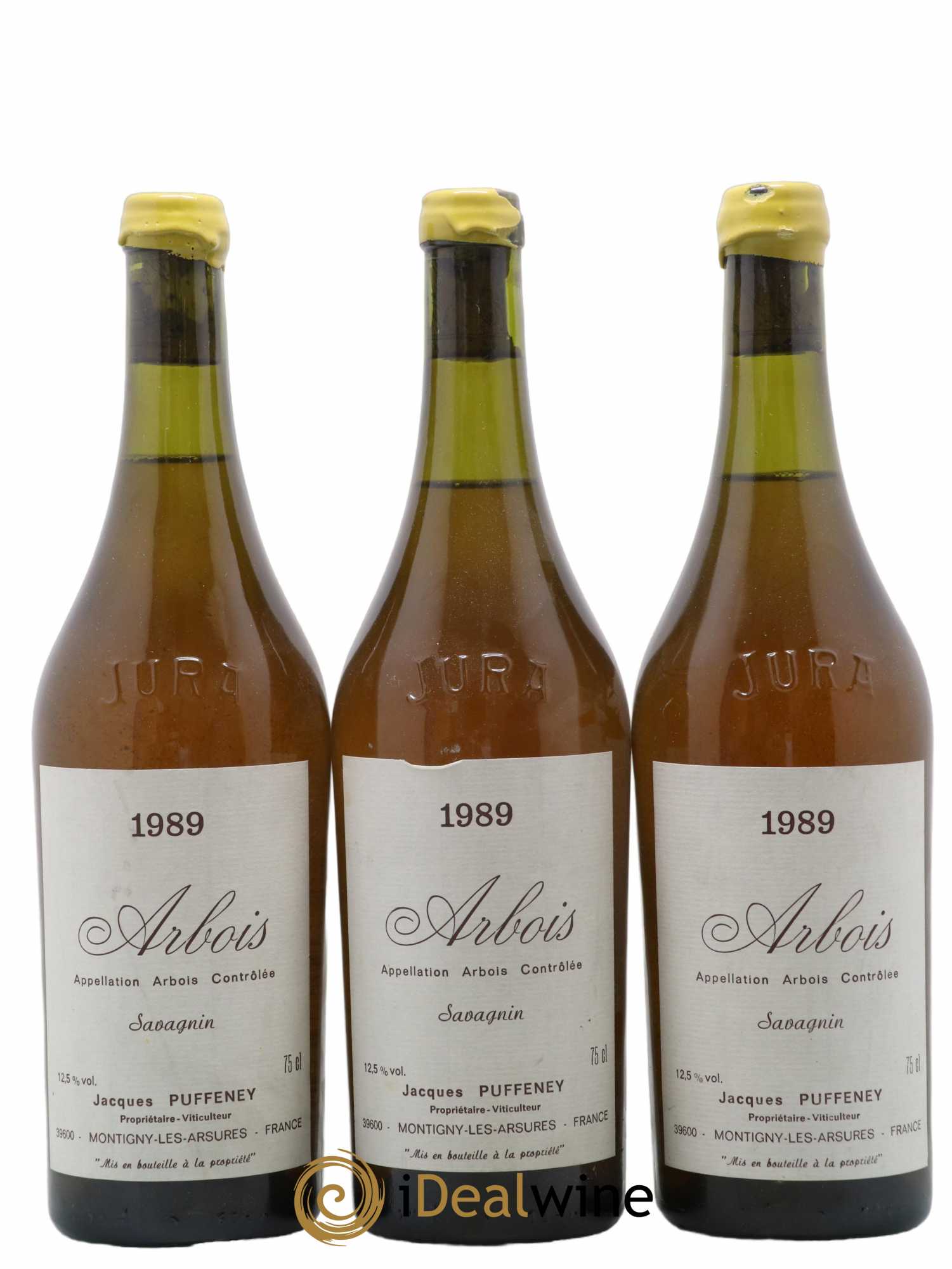 Arbois Savagnin Jacques Puffeney 138330 1989 - Lotto di 3 bottiglie - 0