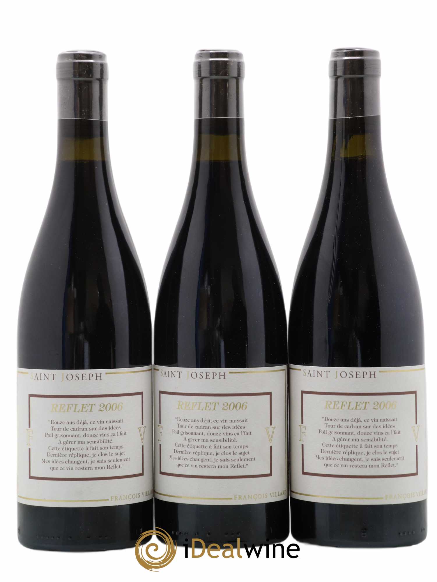 Saint-Joseph Reflet François Villard 2006 - Lot de 3 bouteilles - 0