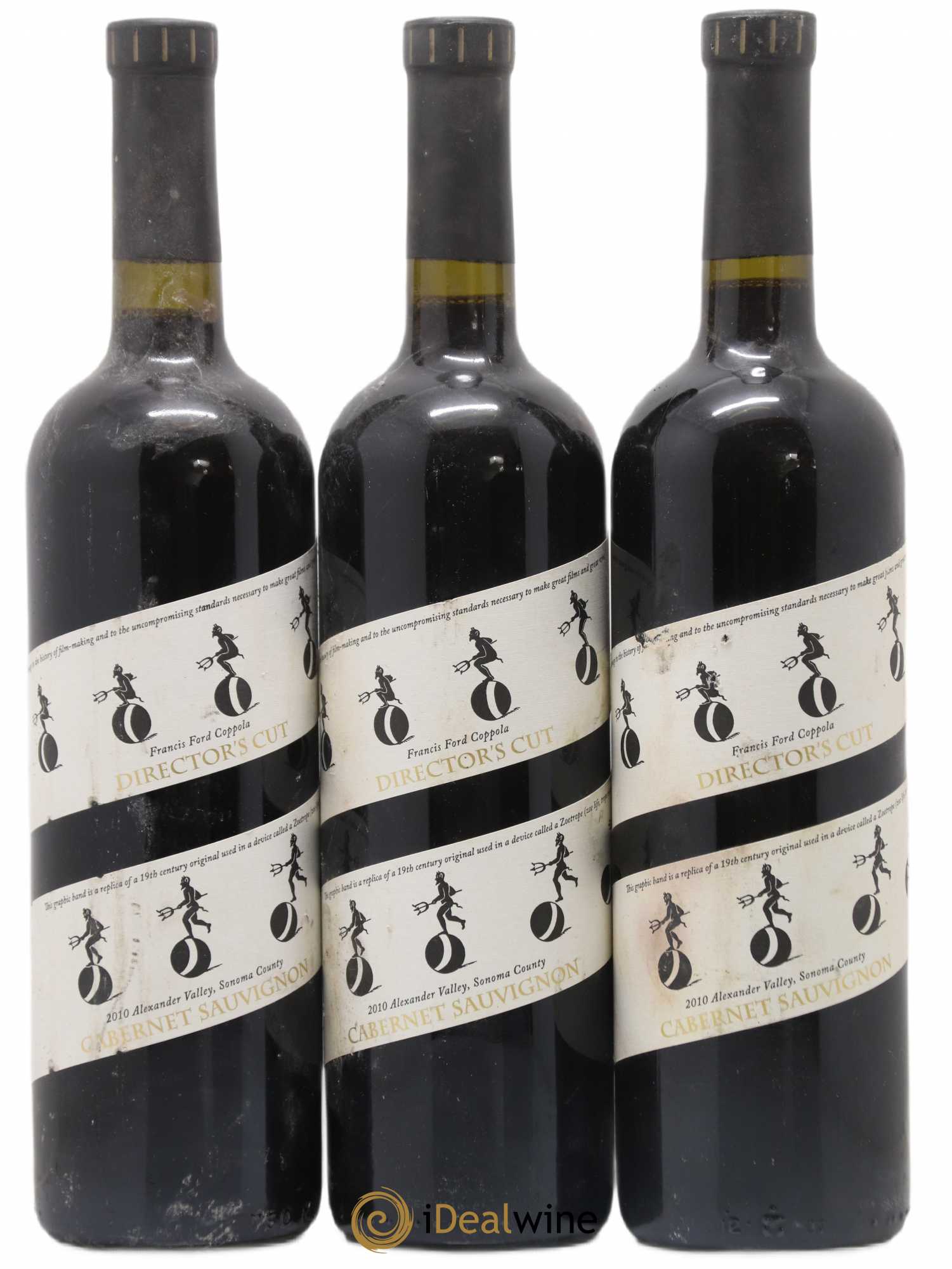 USA Alexander Valley Cabernet Sauvignon Director's cut Francis Ford Coppola 2010 - Posten von 3 Flaschen - 0
