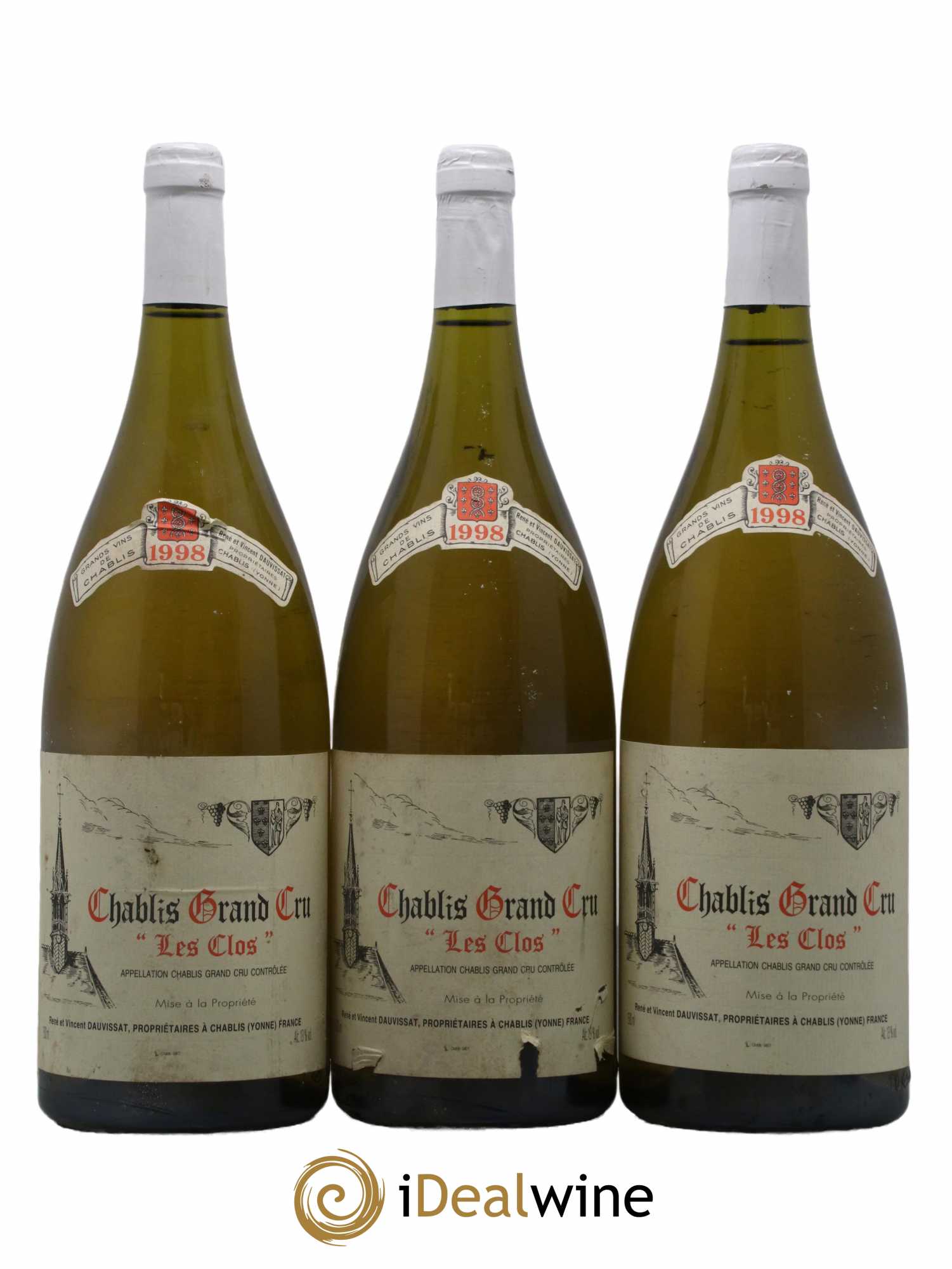 Chablis Grand Cru Les Clos Vincent Dauvissat (Domaine) 1998 - Lot de 3 magnums - 0