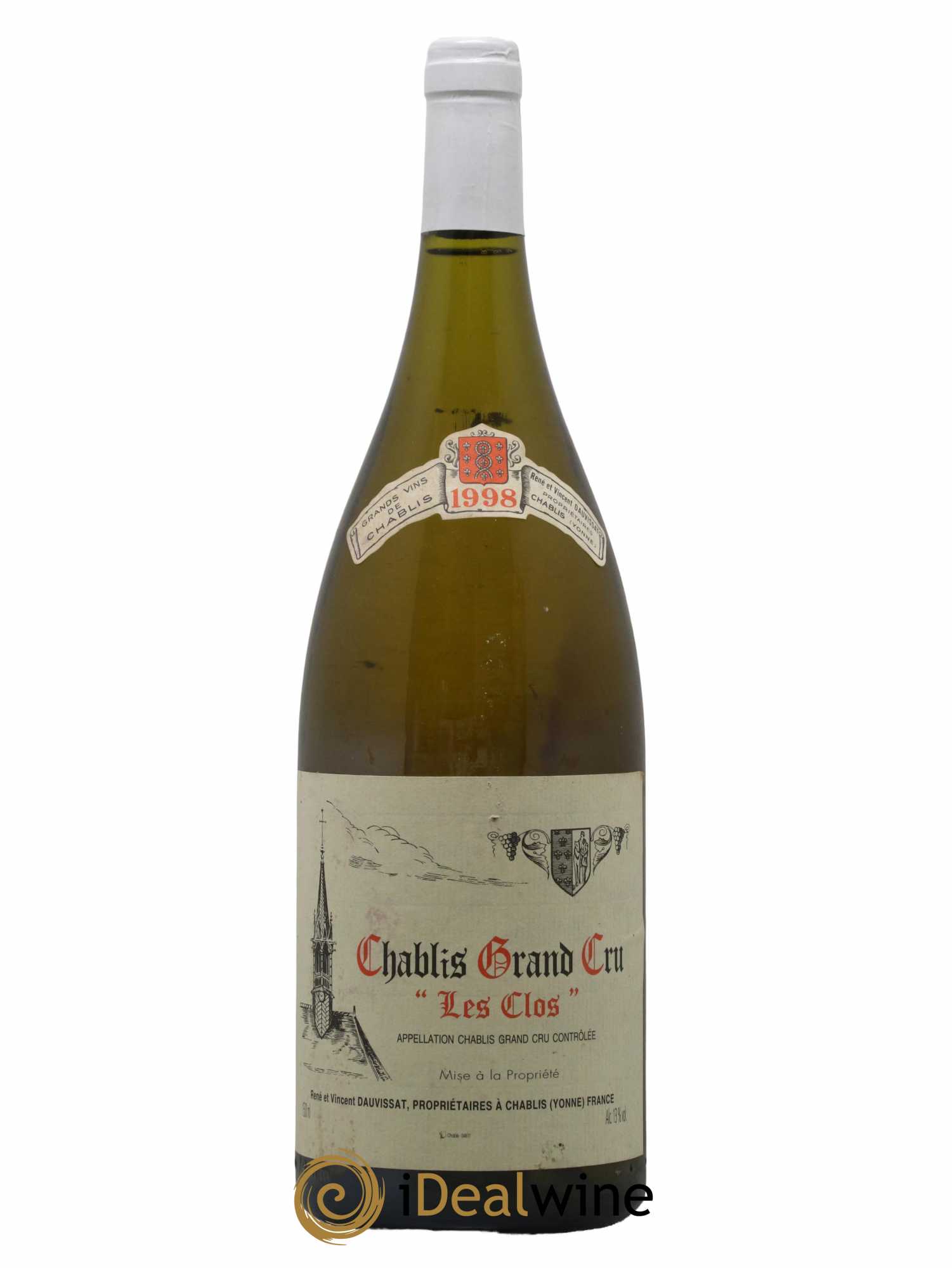 Chablis Grand Cru Les Clos Vincent Dauvissat (Domaine) 1998 - Lot de 1 magnum - 0