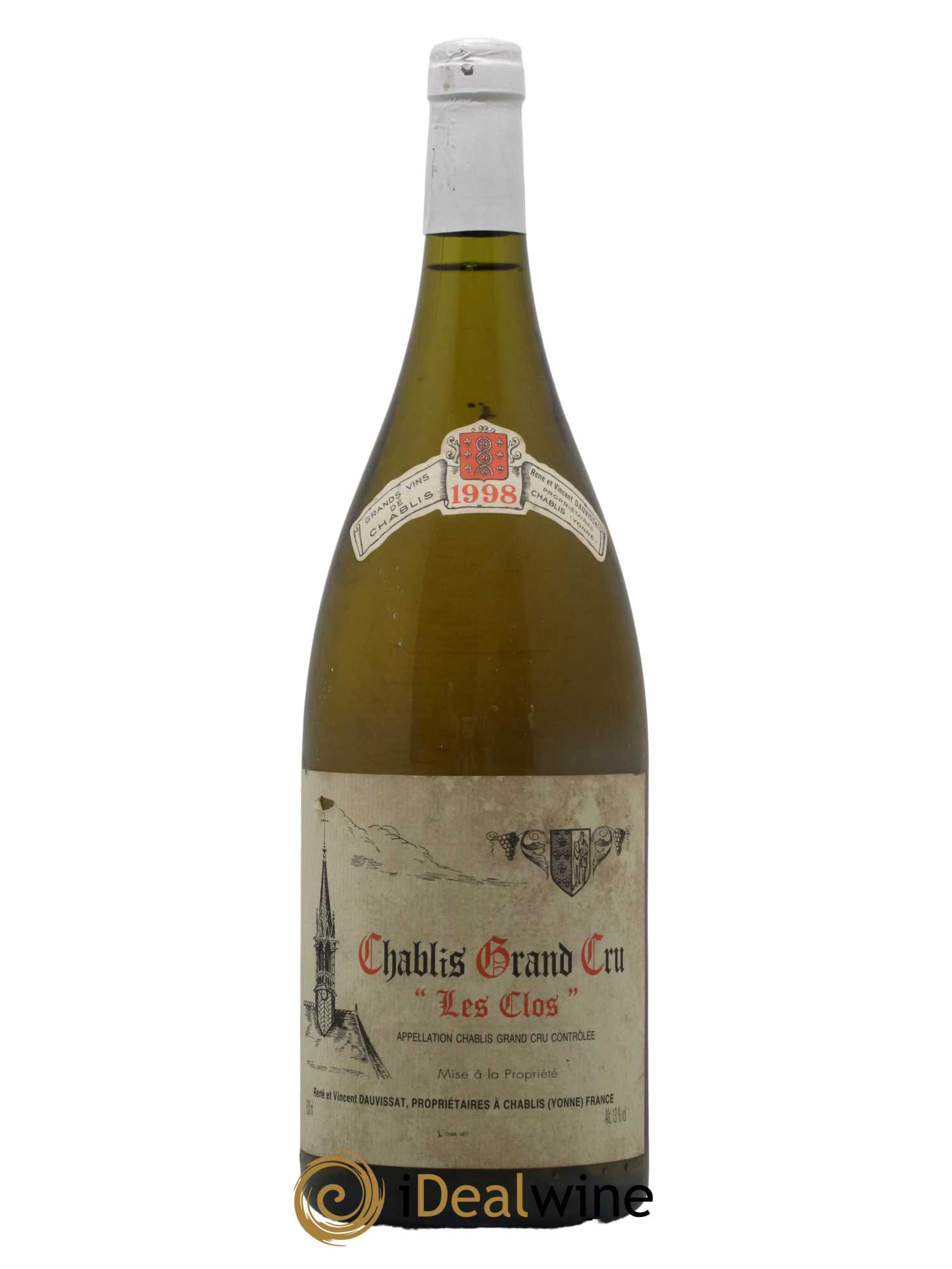 Chablis Grand Cru Les Clos Vincent Dauvissat (Domaine) 1998 - Lot de 1 magnum - 0