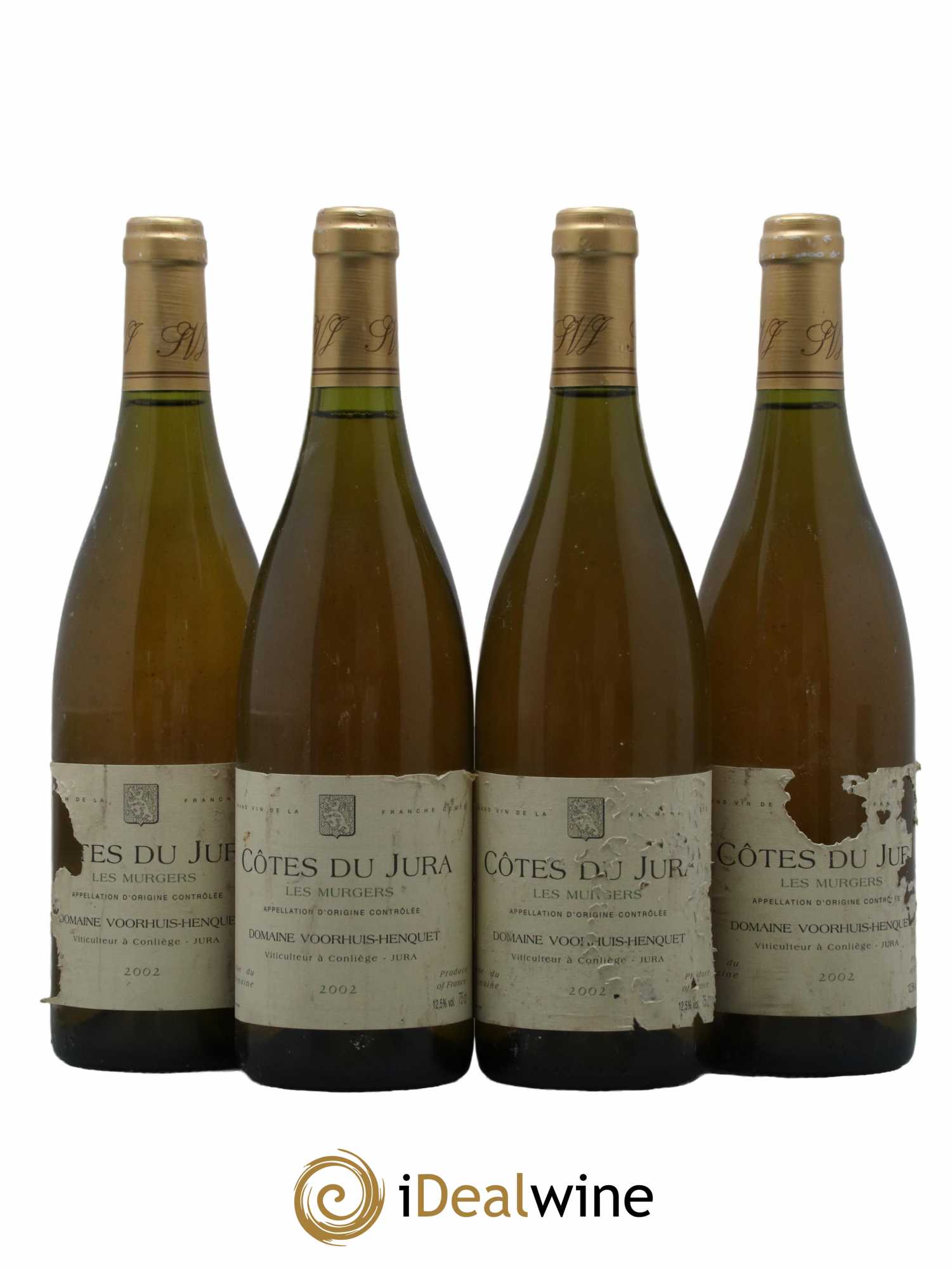 Côtes du Jura Les Murgers Domaine Voorhuis Henquet 2002 - Lot de 4 bouteilles - 0