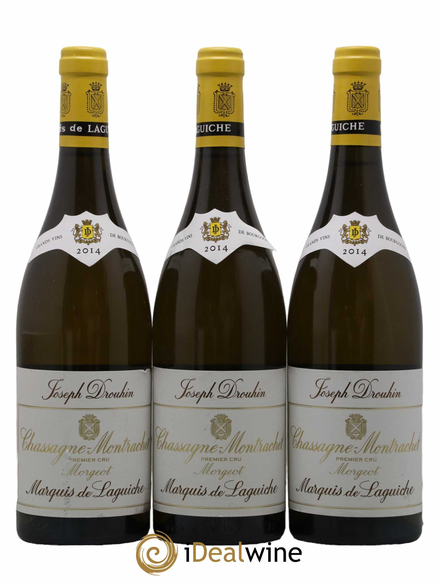 Chassagne-Montrachet 1er Cru Morgeot - Marquis de Laguiche Joseph Drouhin 2014 - Lot de 3 bouteilles - 0