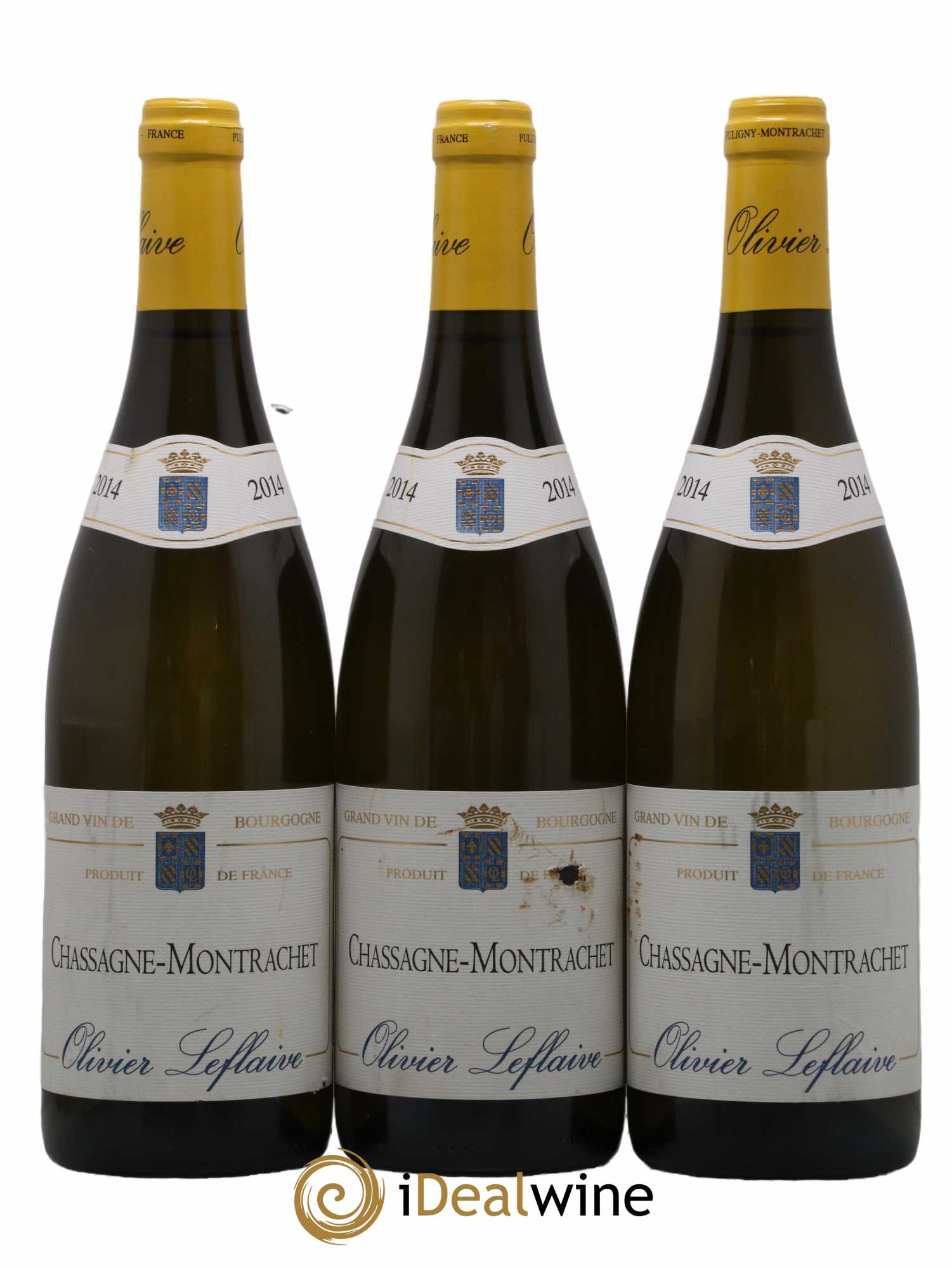 Chassagne-Montrachet Olivier Leflaive 2014 - Lot de 3 bouteilles - 0